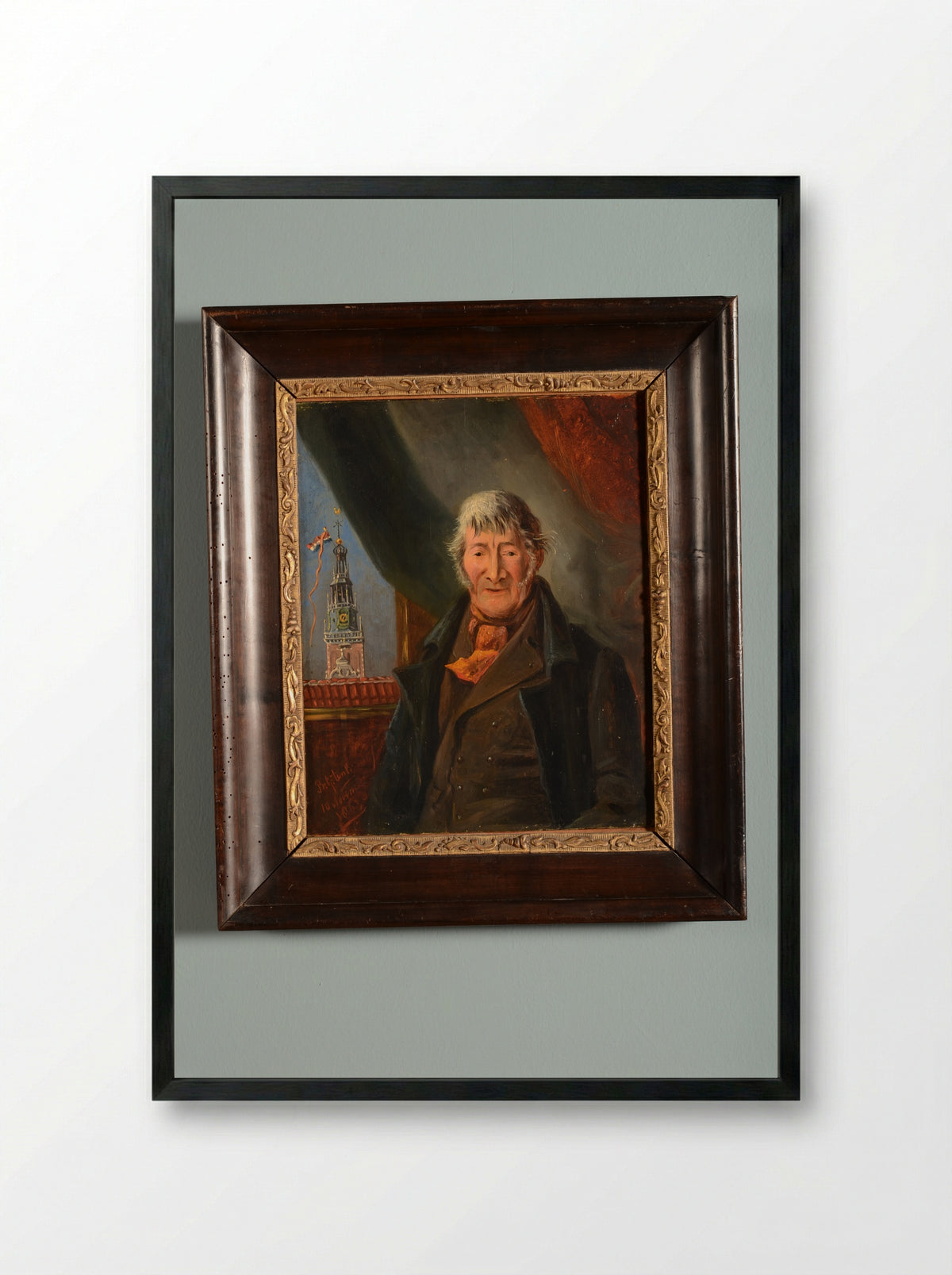 Portret van Floris van Schagen - Bernardus Gerardus ten Berge - Framed Print Black