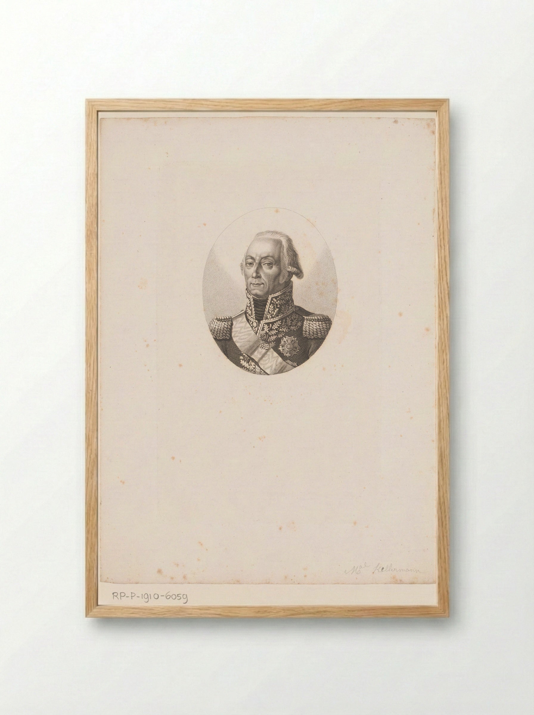 Portret van François Christophe Kellermann - Ambroise Tardieu - Framed Print Wood