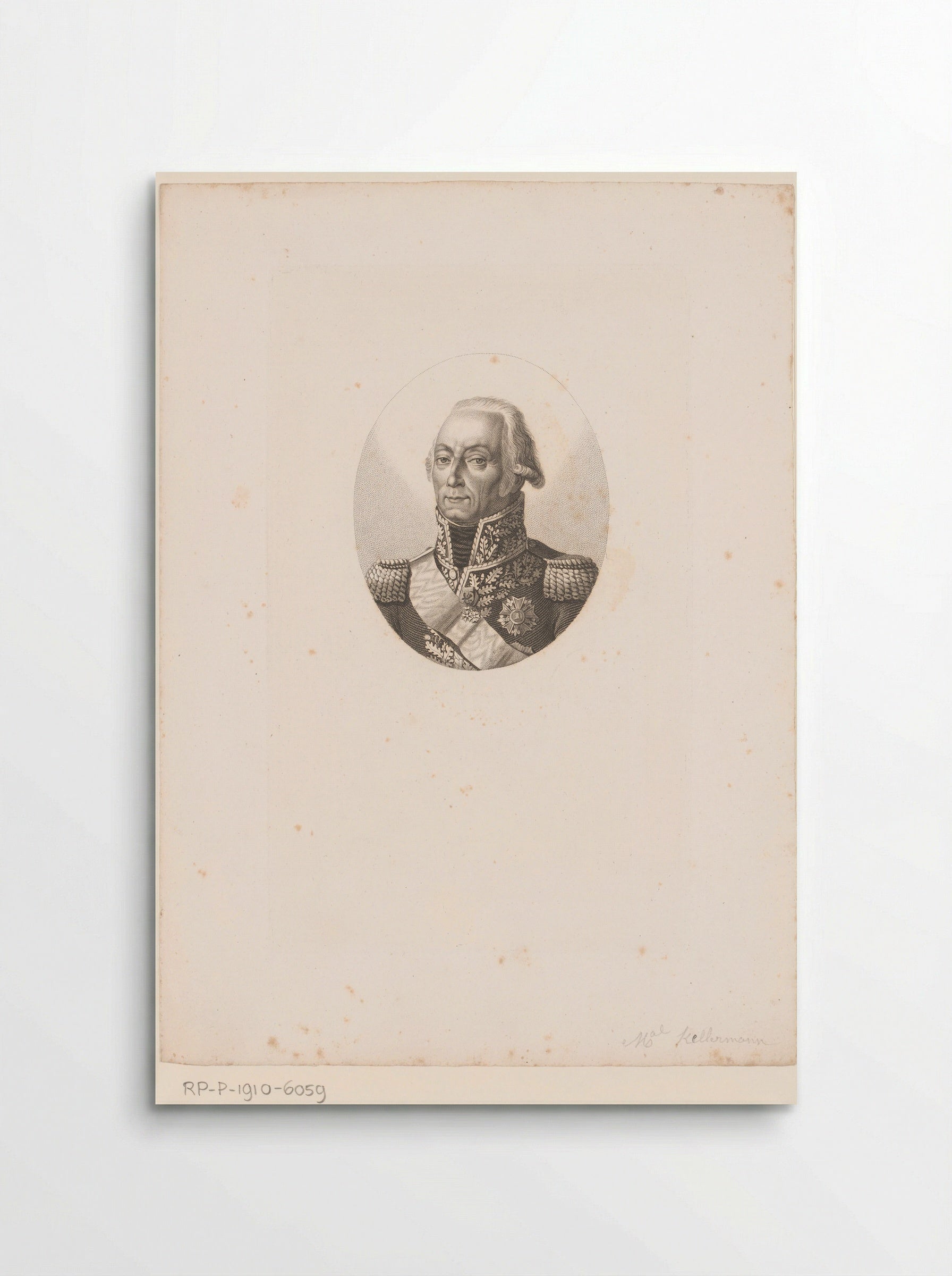 Portret van François Christophe Kellermann - Ambroise Tardieu - Poster