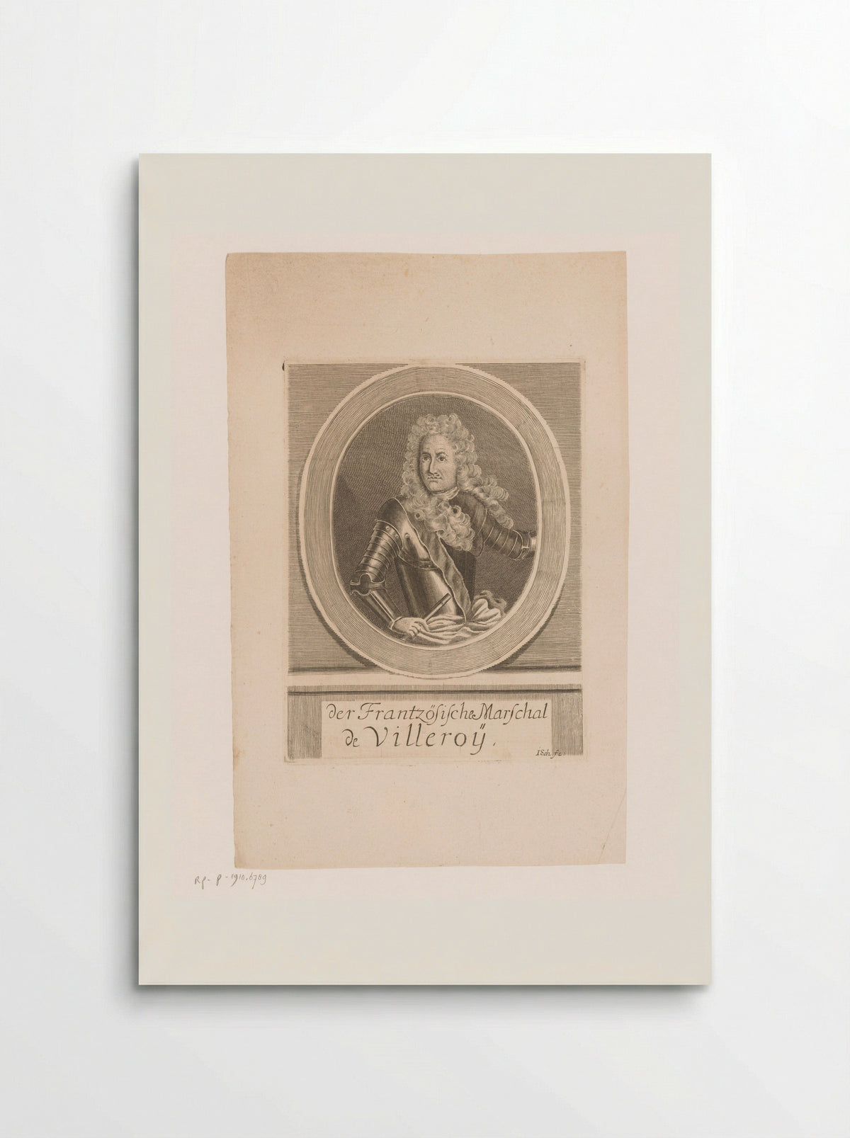 Portret van François de Neufville, hertog van Villeroy - Monogrammist ISCH - Poster