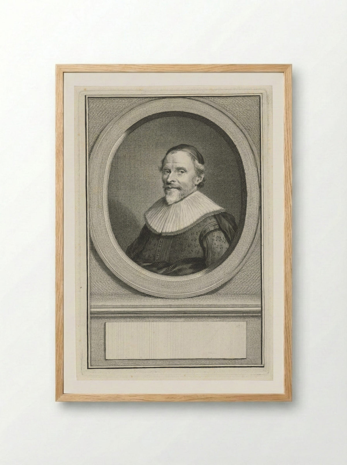 Portret van François van Aerssen - Jacob Houbraken - Framed Print Wood