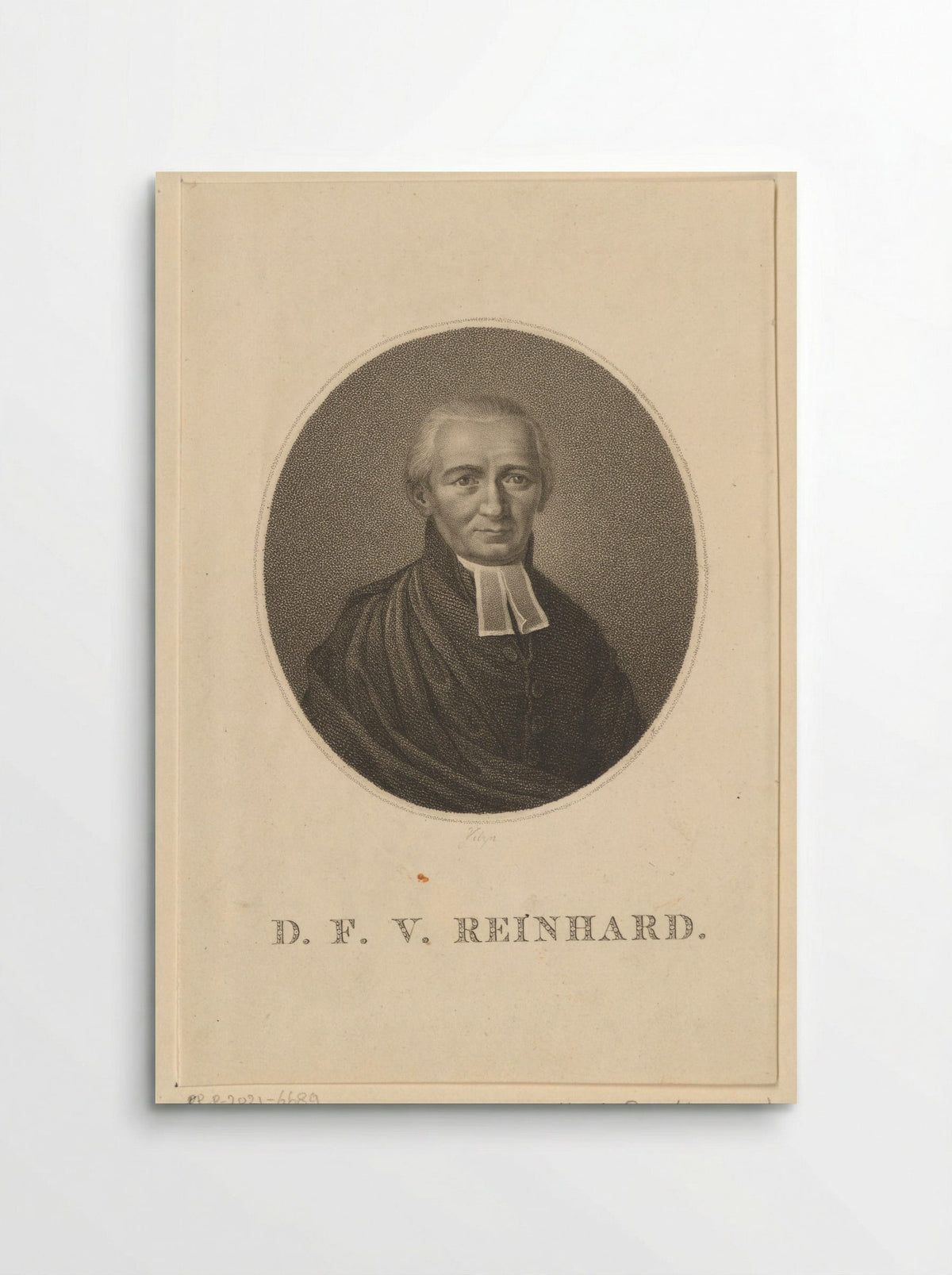 Portret van Franz Volkmar Reinhard - Abraham and Jan Honkoop - Poster