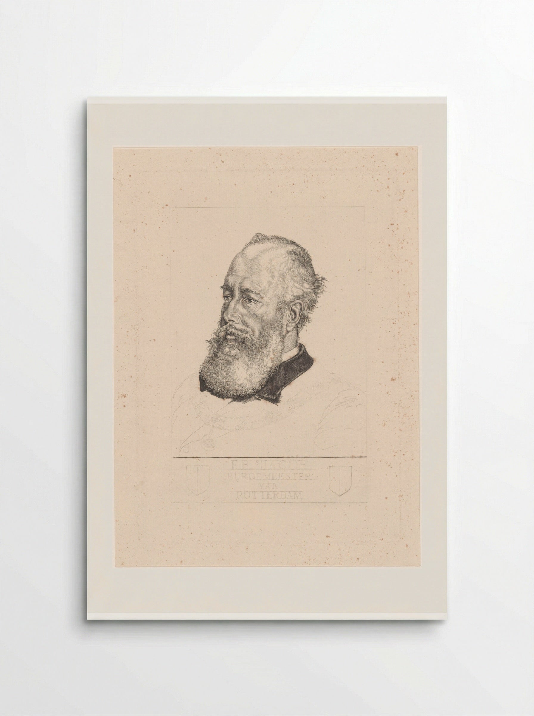 Portret van Frederik Bernard s'Jacob - Pieter Dupont - Poster