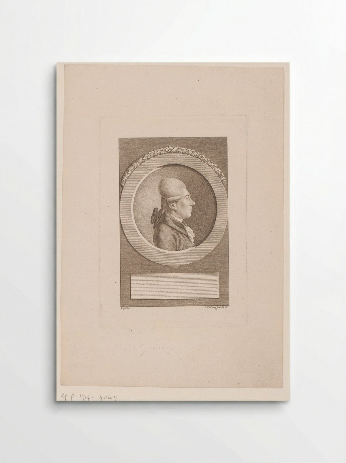 Portret van Georg Wolfgang Franz Panzer - Paul Wolfgang Schwarz - Poster