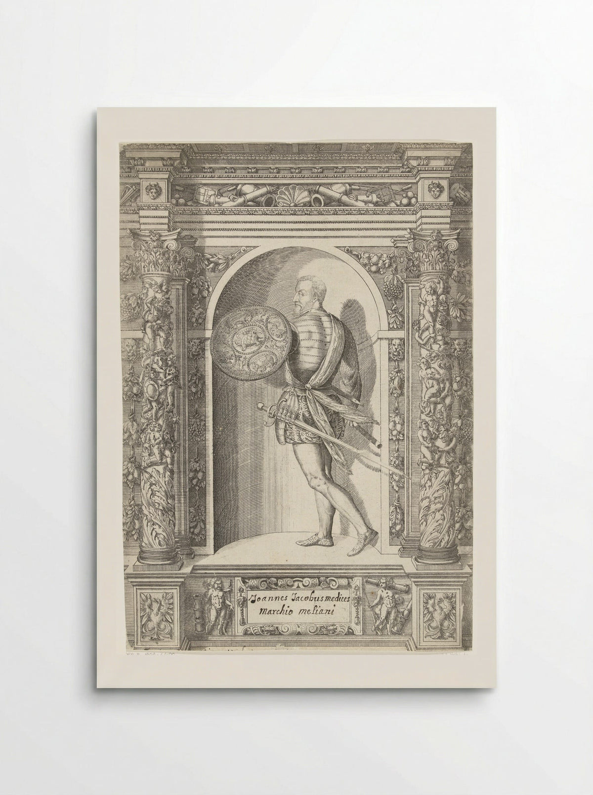 Portret van Gian Giacomo de Medici - Dominicus Custos - Poster