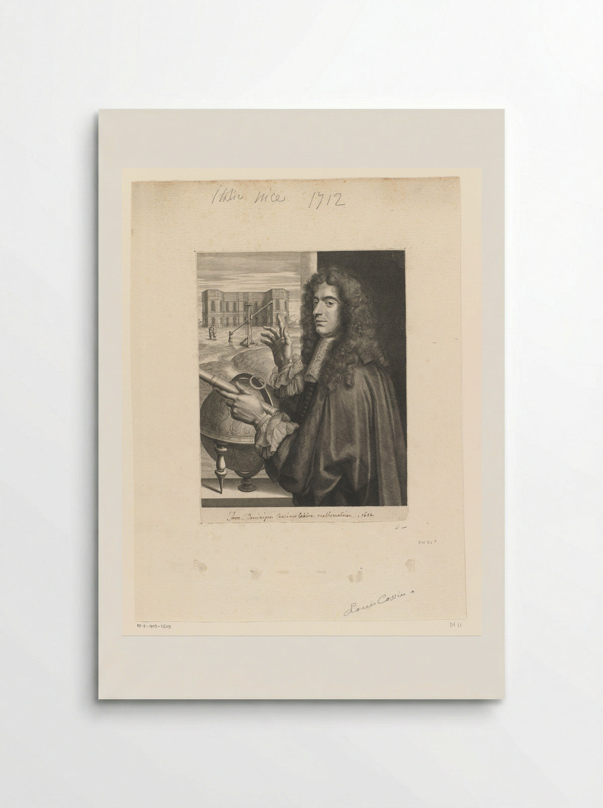 Portret van Giovanni Domenico Cassini - Louis Cossin - Poster
