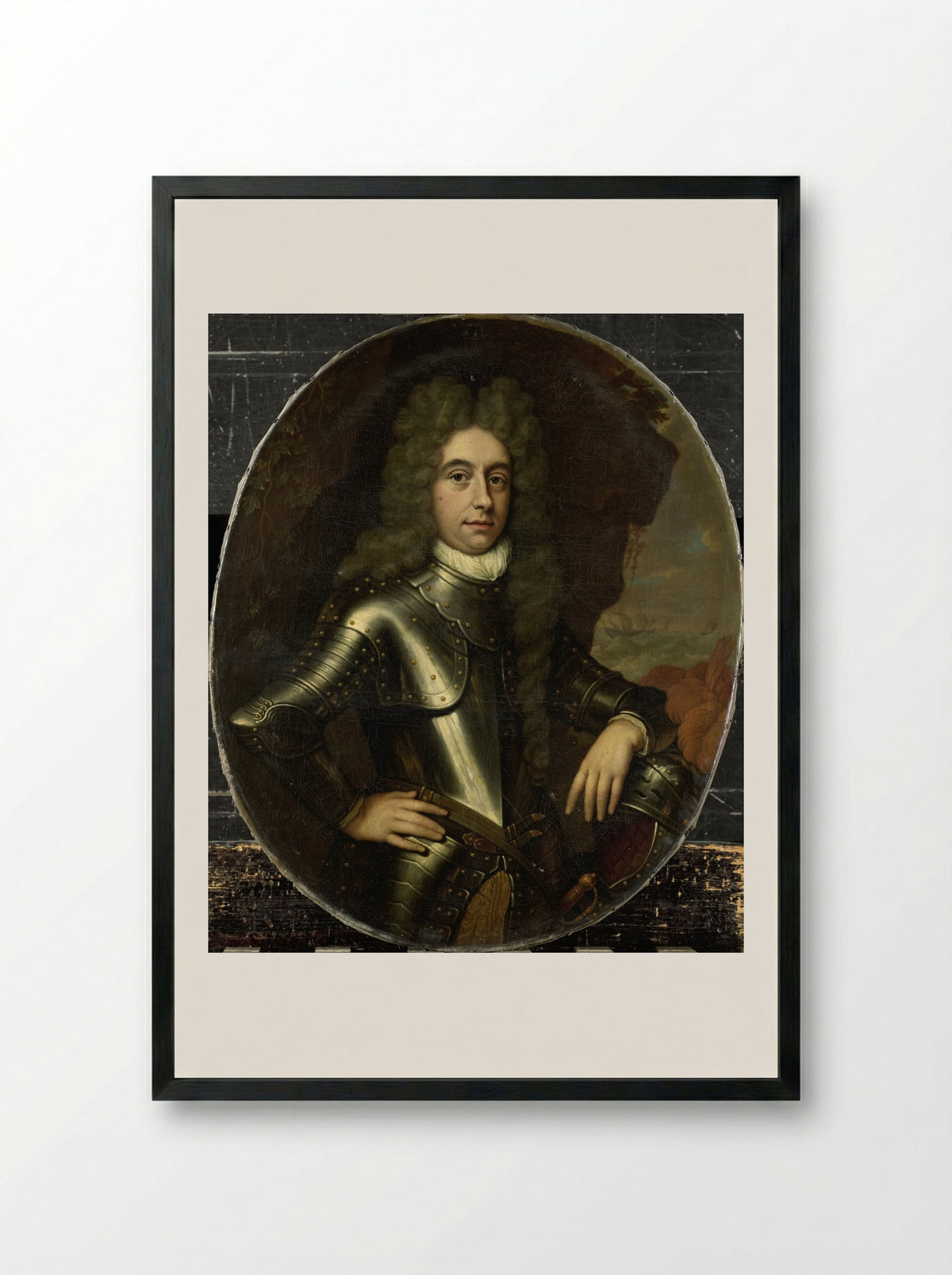 Portret van Harmen Lijnslager - Jan van Haensbergen - Framed Print Black