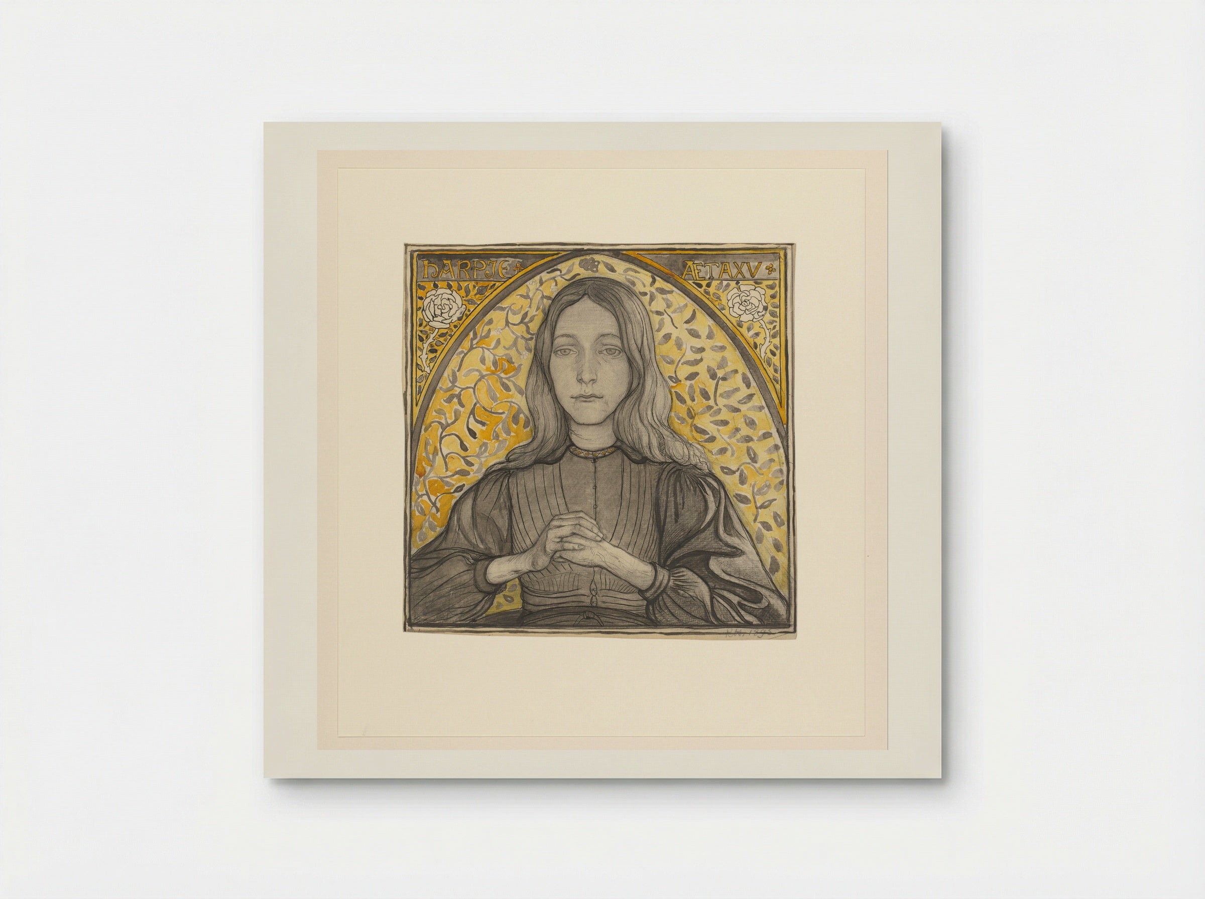 Portret van Harpje, oud vijftien jaar - Richard Nicolaüs Roland Holst - Poster