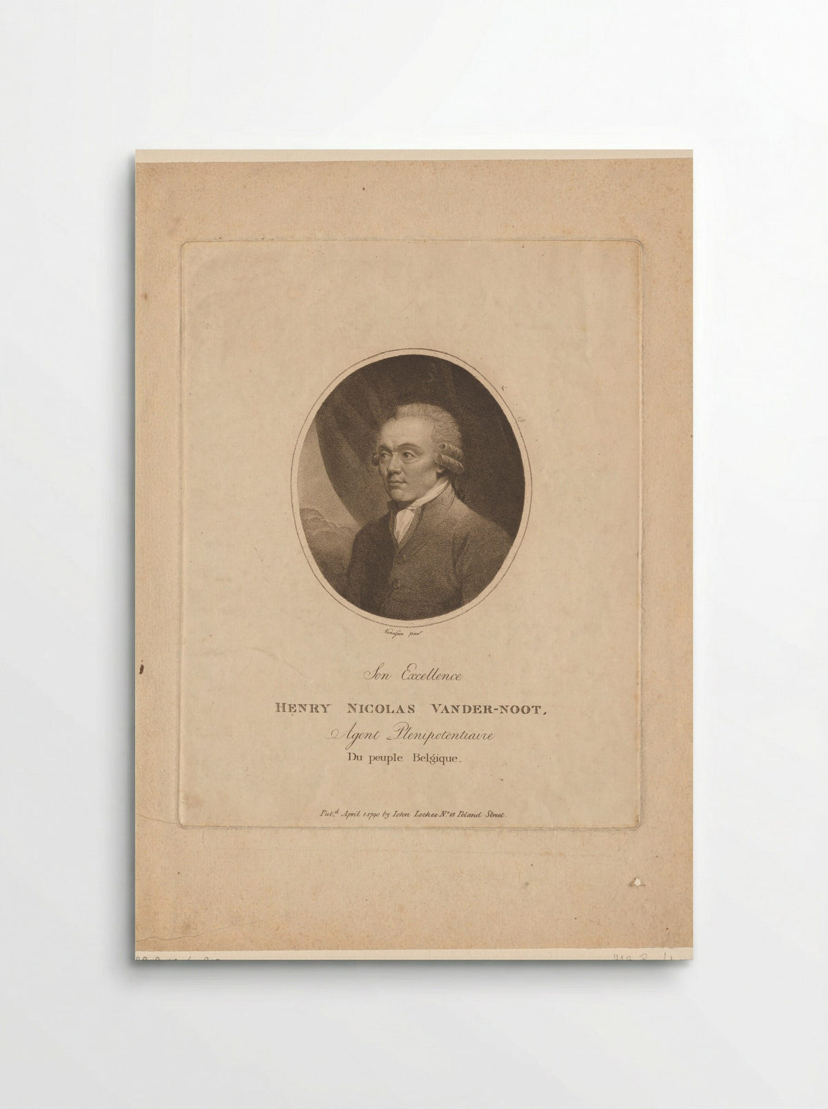 Portret van Hendrik Karel Nicolaas van der Noot - Edmund Scott - Poster