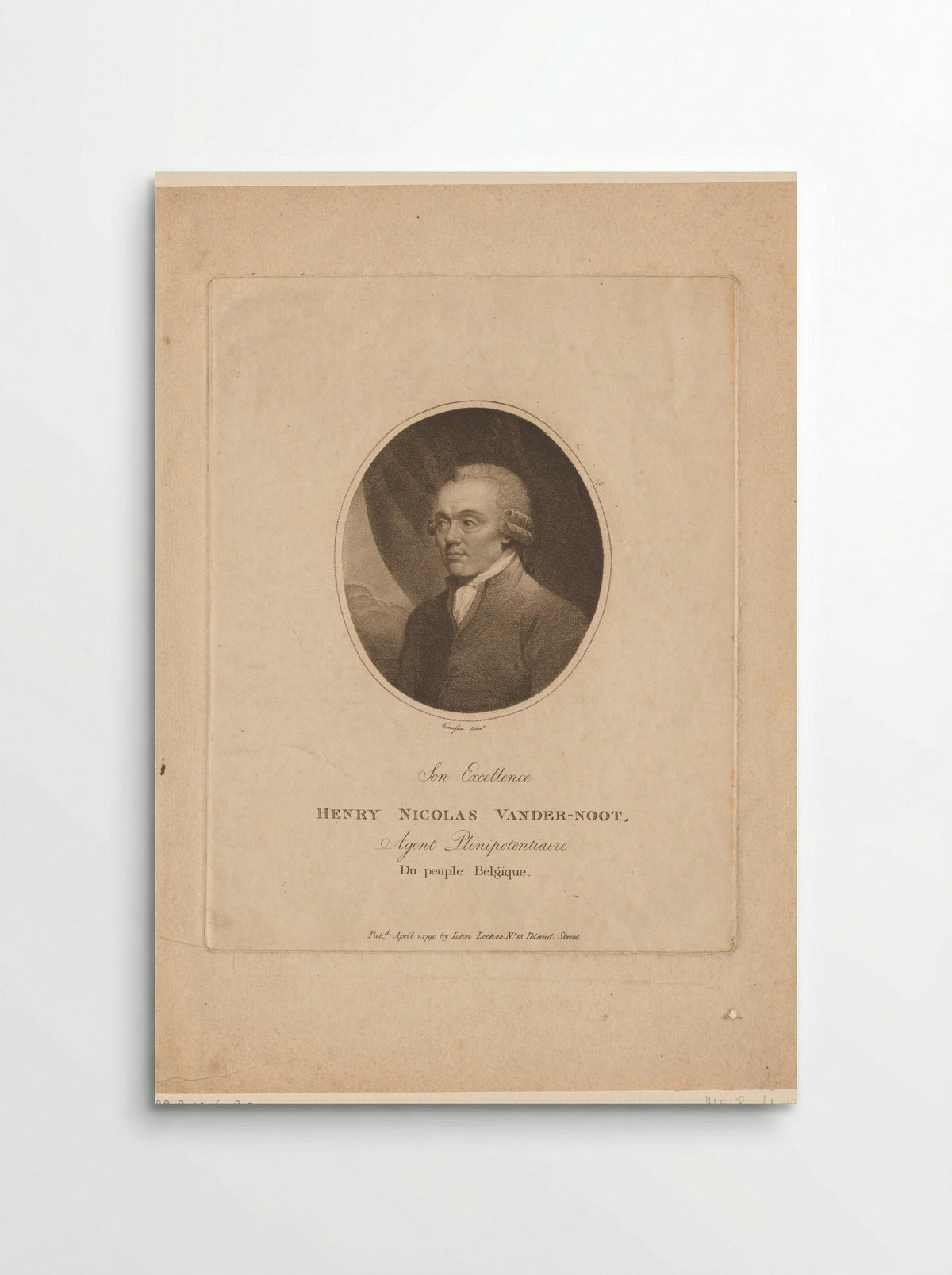 Portret van Hendrik Karel Nicolaas van der Noot - Edmund Scott - Poster