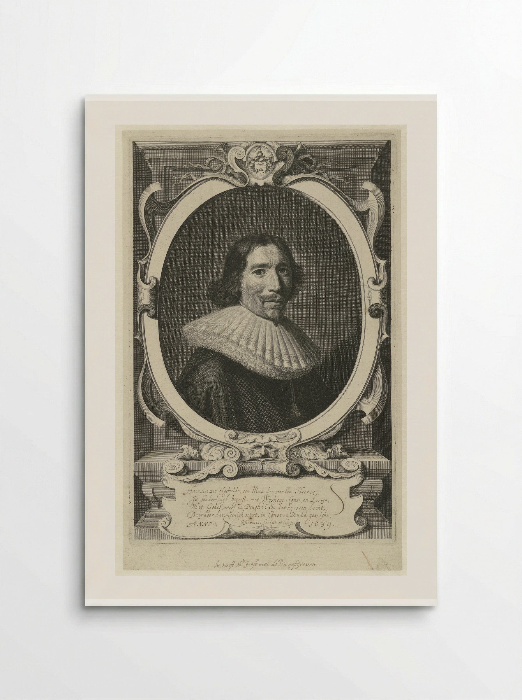 Portret van Hendrik Meurs - Theodor Matham - Poster