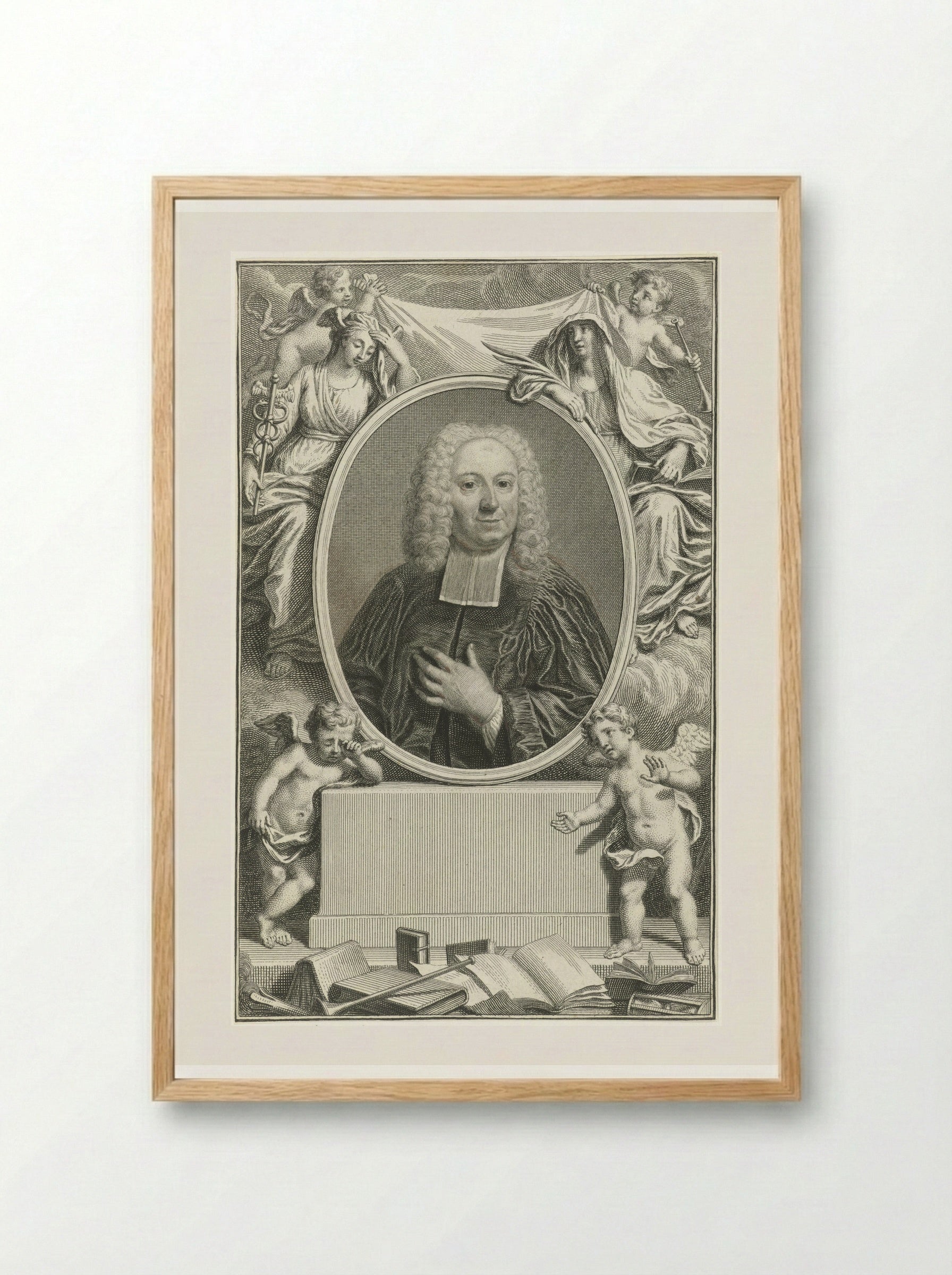 Portret van Henri Châtelain - Pieter Tanjé - Framed Print Wood