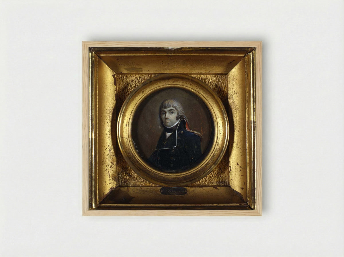 Portret van Herman Willem Daendels - Petrus Groenia - Framed Print Wood