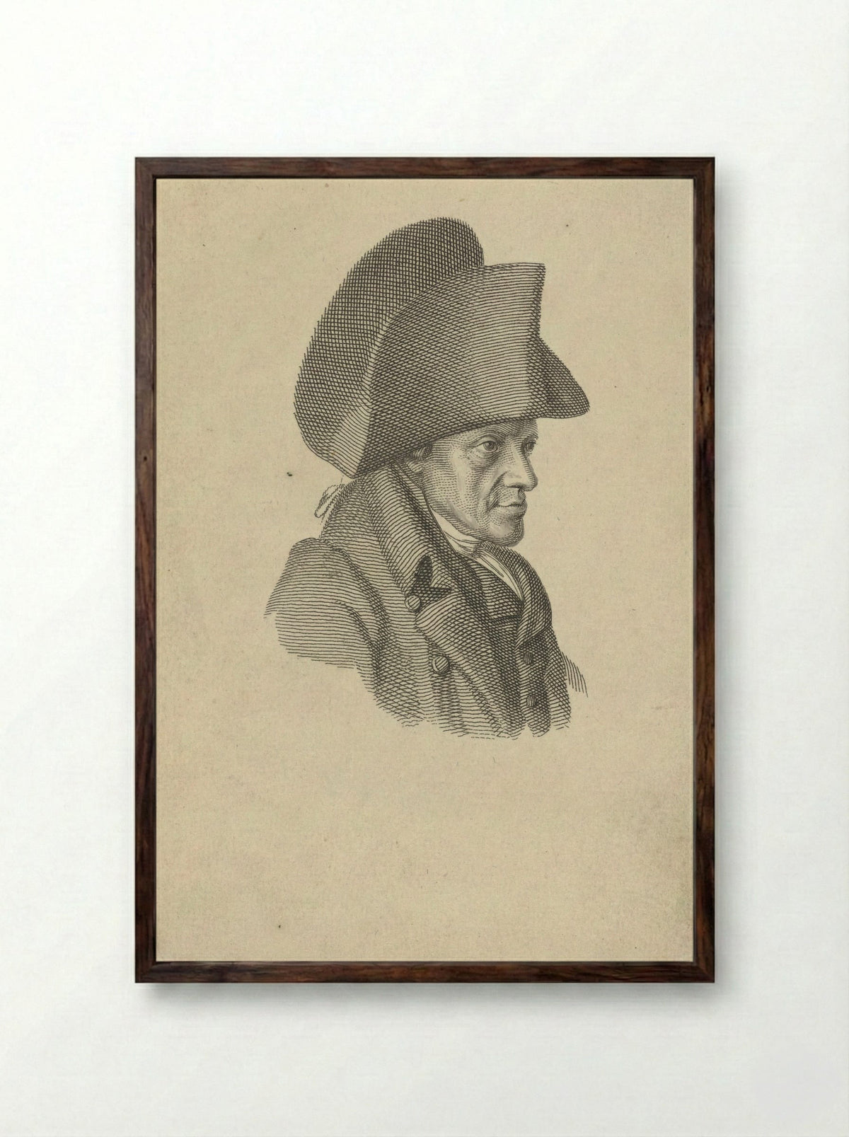 Portret van Hidde Heeremiet - Jacob Ernst Marcus - Framed Print Dark Wood