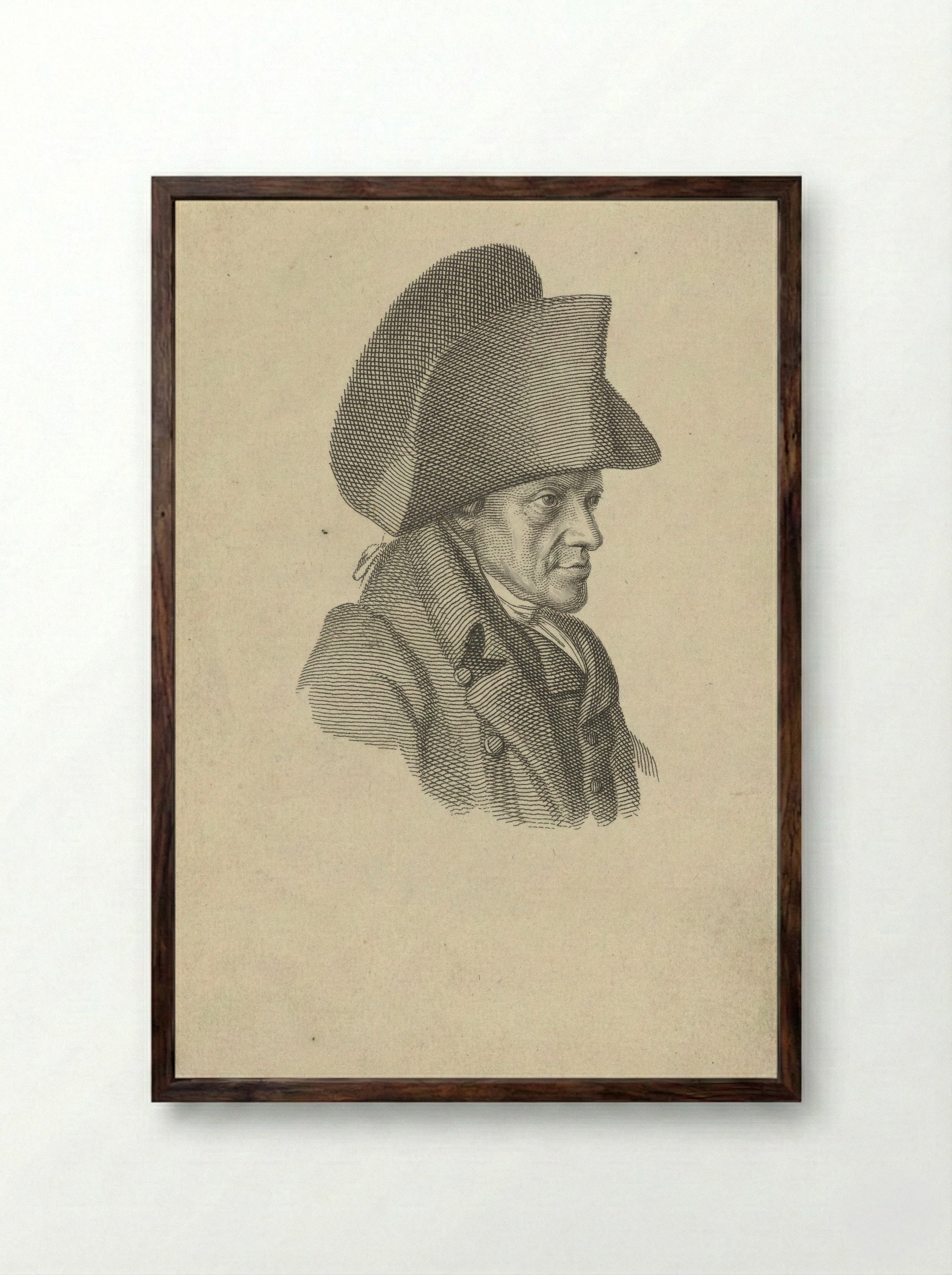 Portret van Hidde Heeremiet - Jacob Ernst Marcus - Framed Print Dark Wood