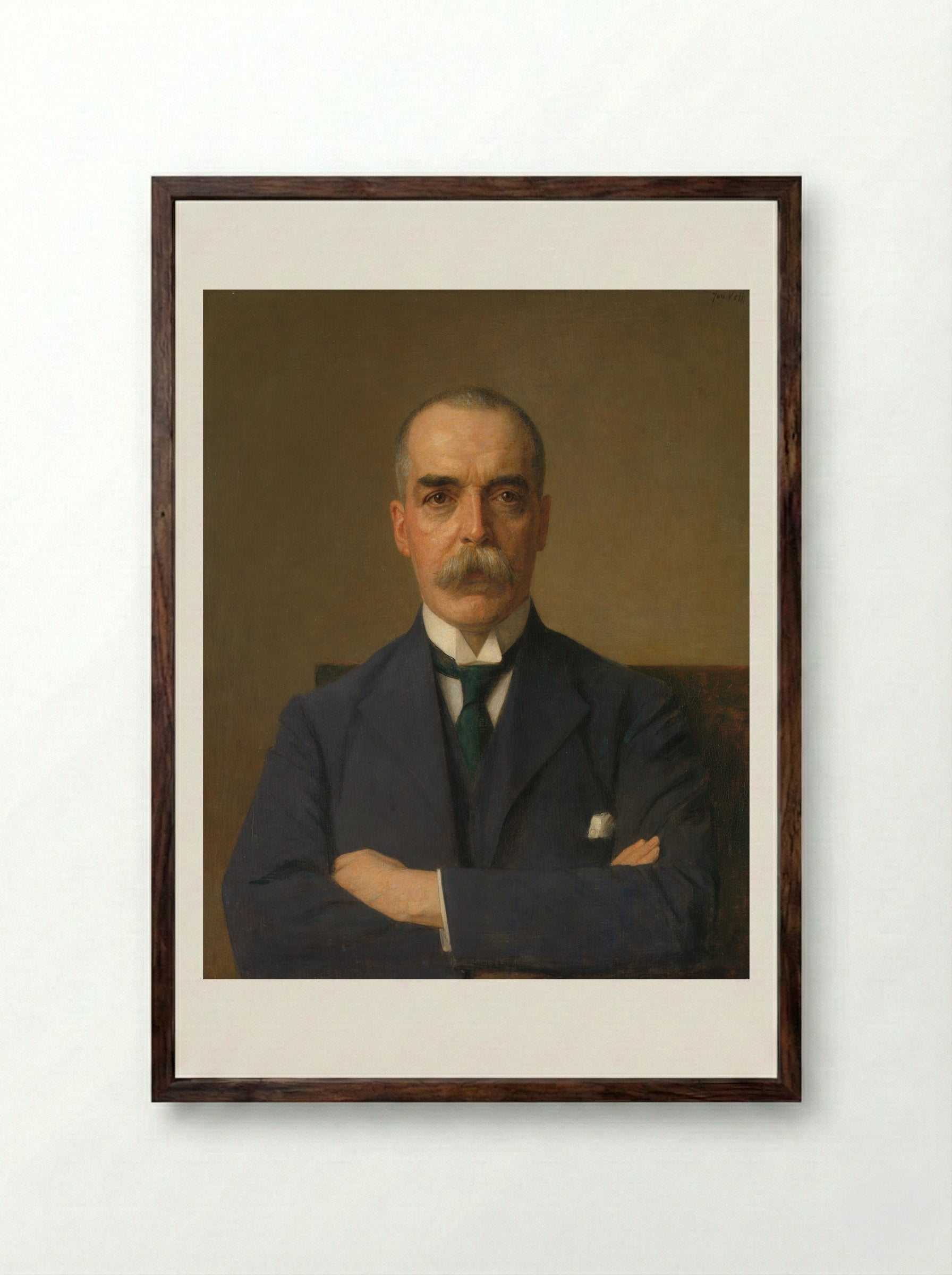 Portret van Isaac de Bruijn - Jan Veth - Framed Print Dark Wood