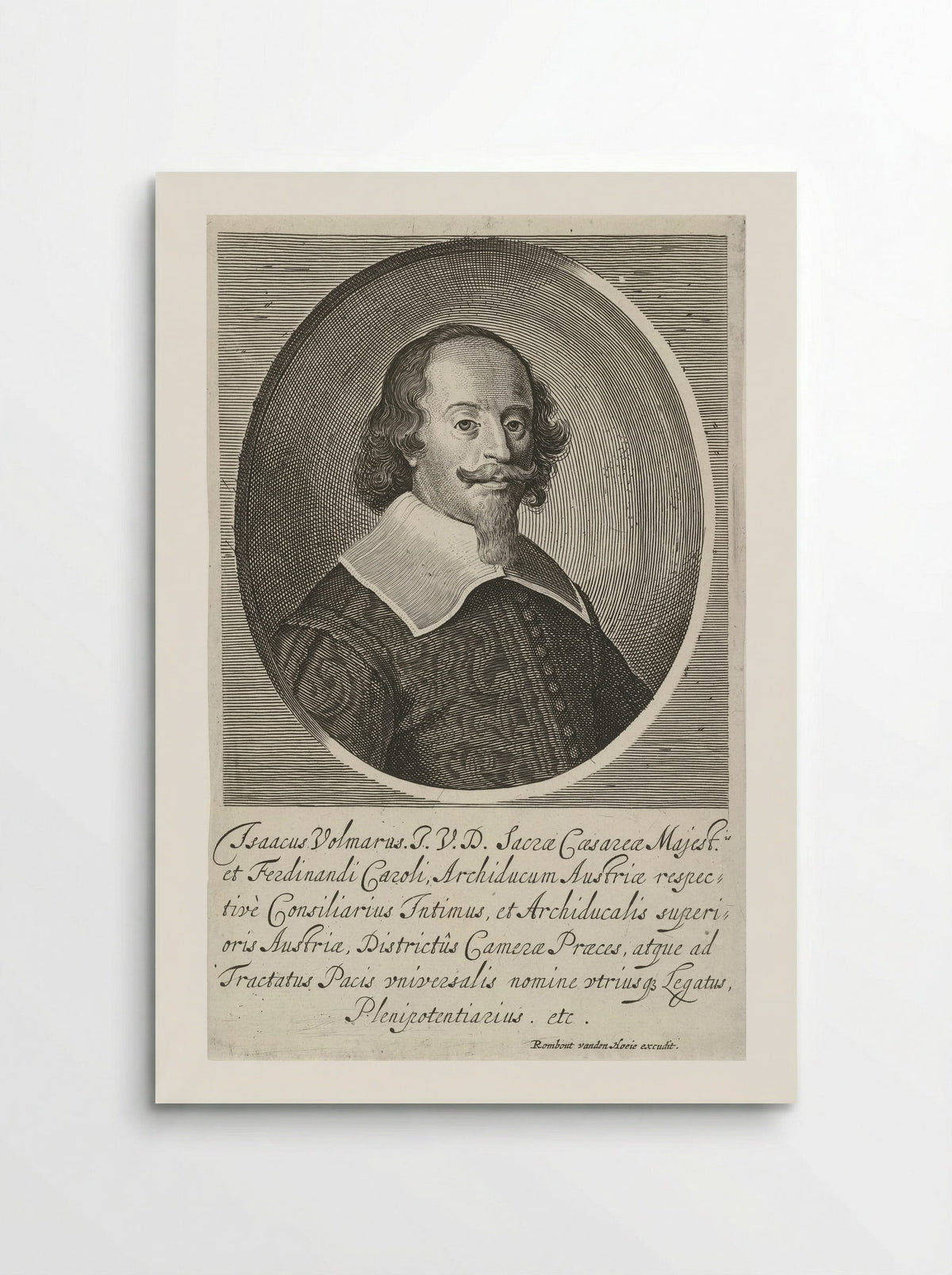 Portret van Isaak Volmar - Pieter Nolpe - Poster