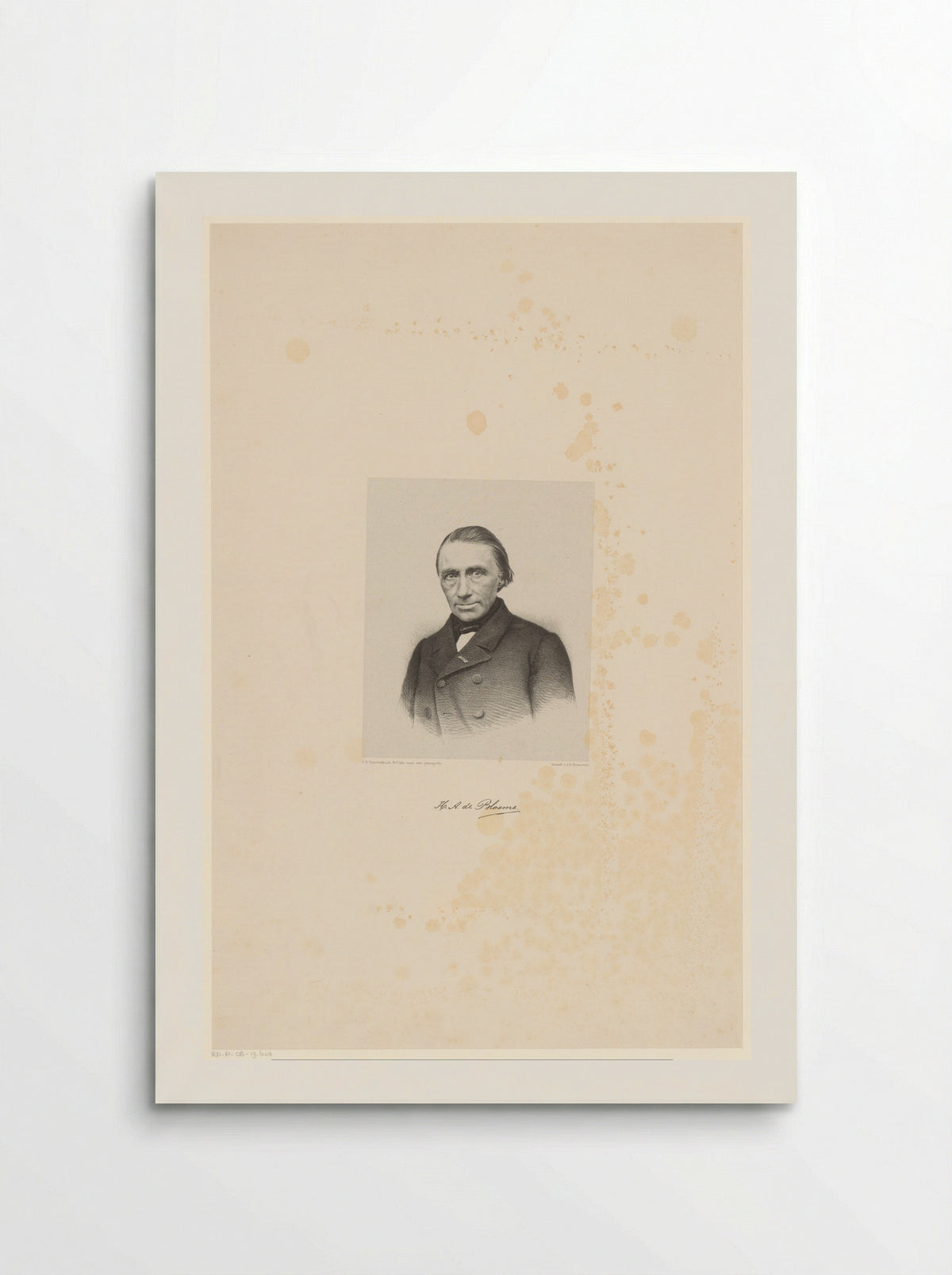 Portret van J.D. Janssen - Herman Antonie de Bloeme - Poster