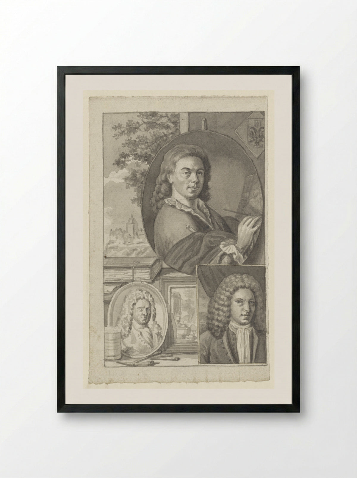 Portret van Jacob Hendrik van Suchtelen - Roeland van Eynden - Framed Print Black