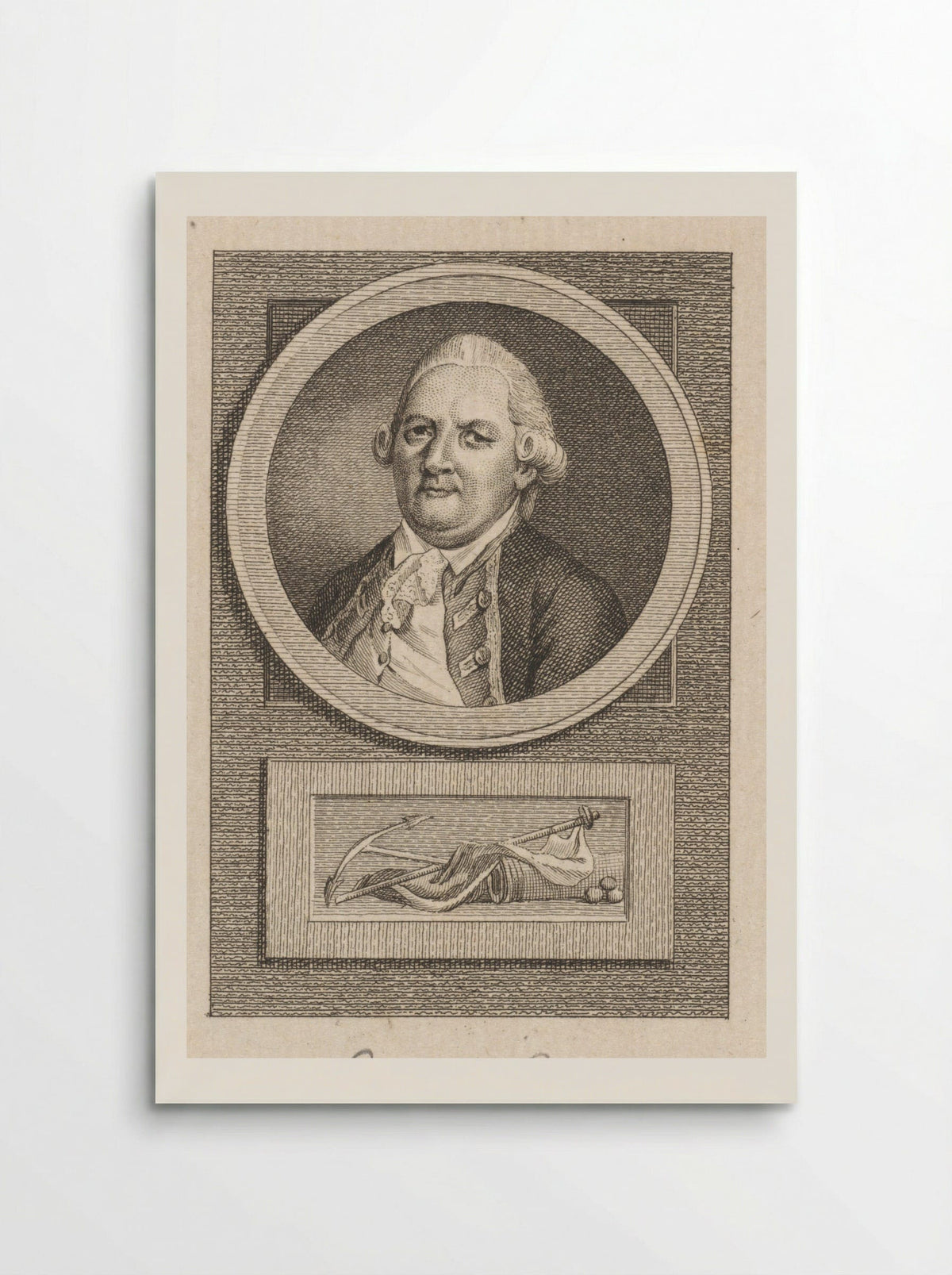 Portret van Jacob Pieter van Braam - Reinier Vinkeles (I) - Poster
