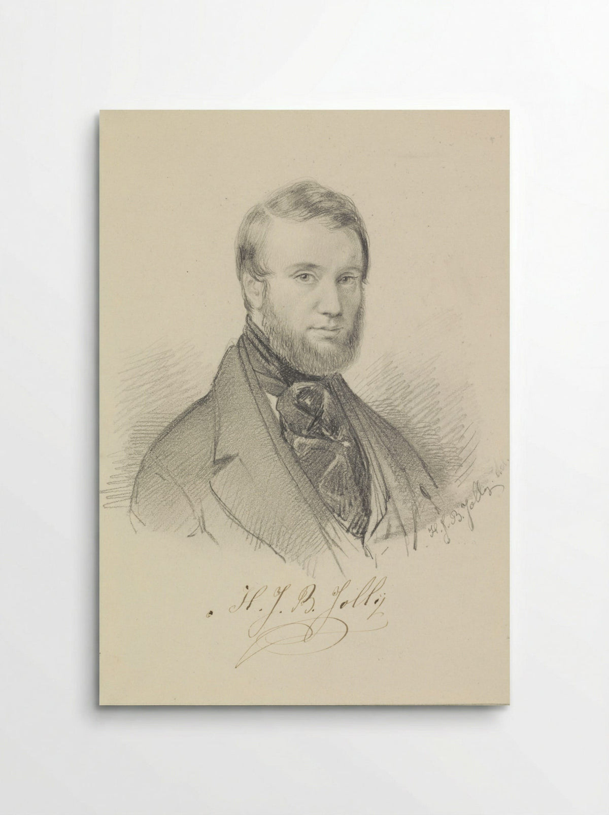 Portret van Jacobus Theodorus Abels - Henri Jean Baptiste Jolly - Poster