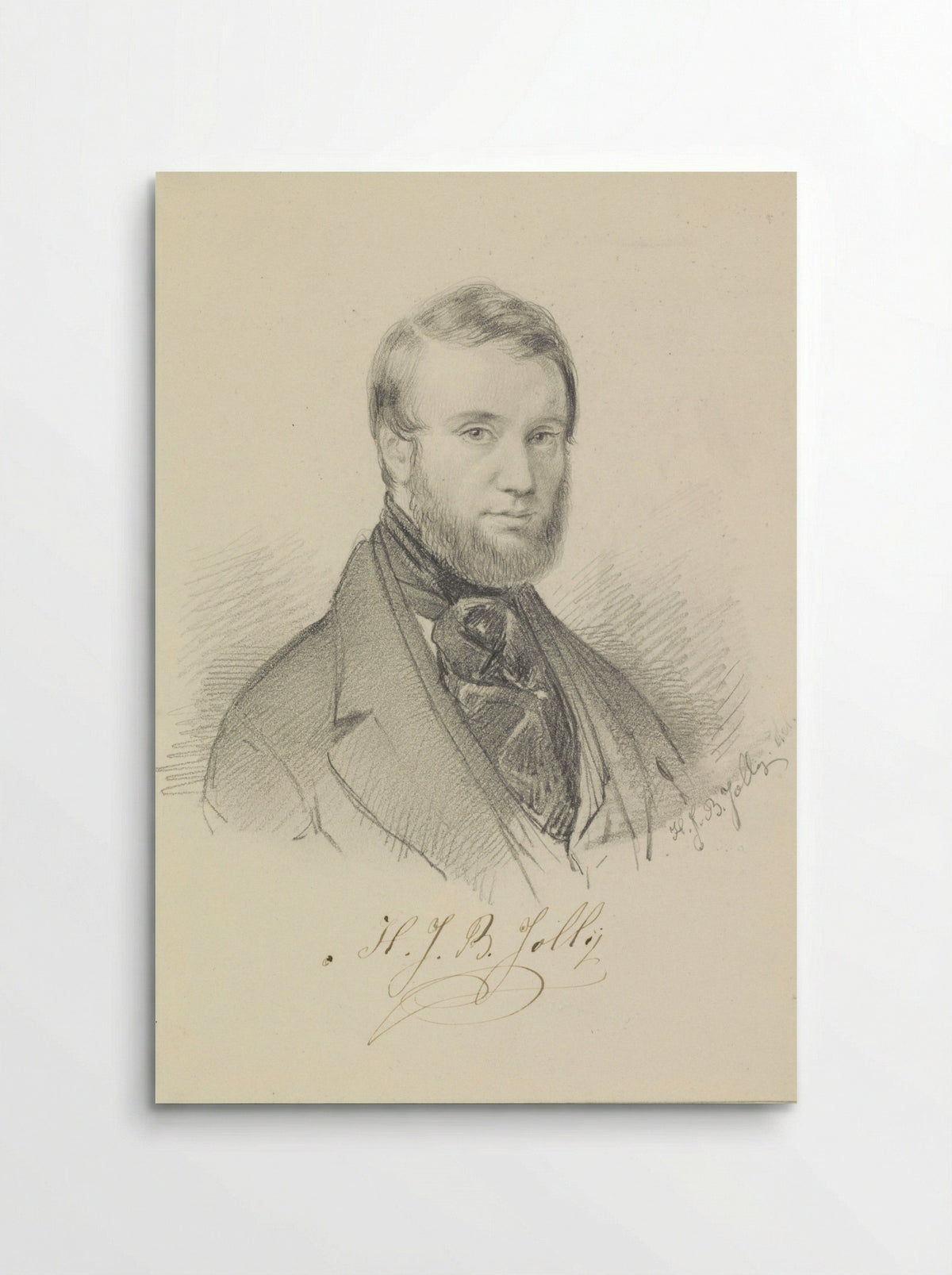 Portret van Jacobus Theodorus Abels - Henri Jean Baptiste Jolly - Poster