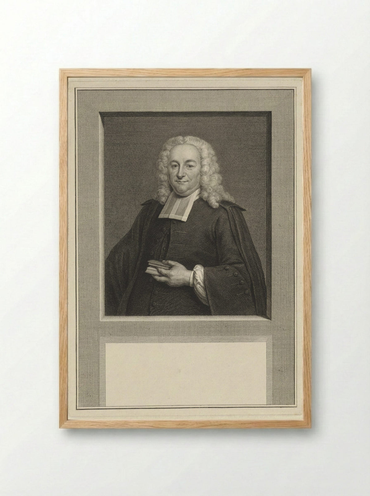 Portret van Jacobus de Groot - Pieter Tanjé - Framed Print Wood