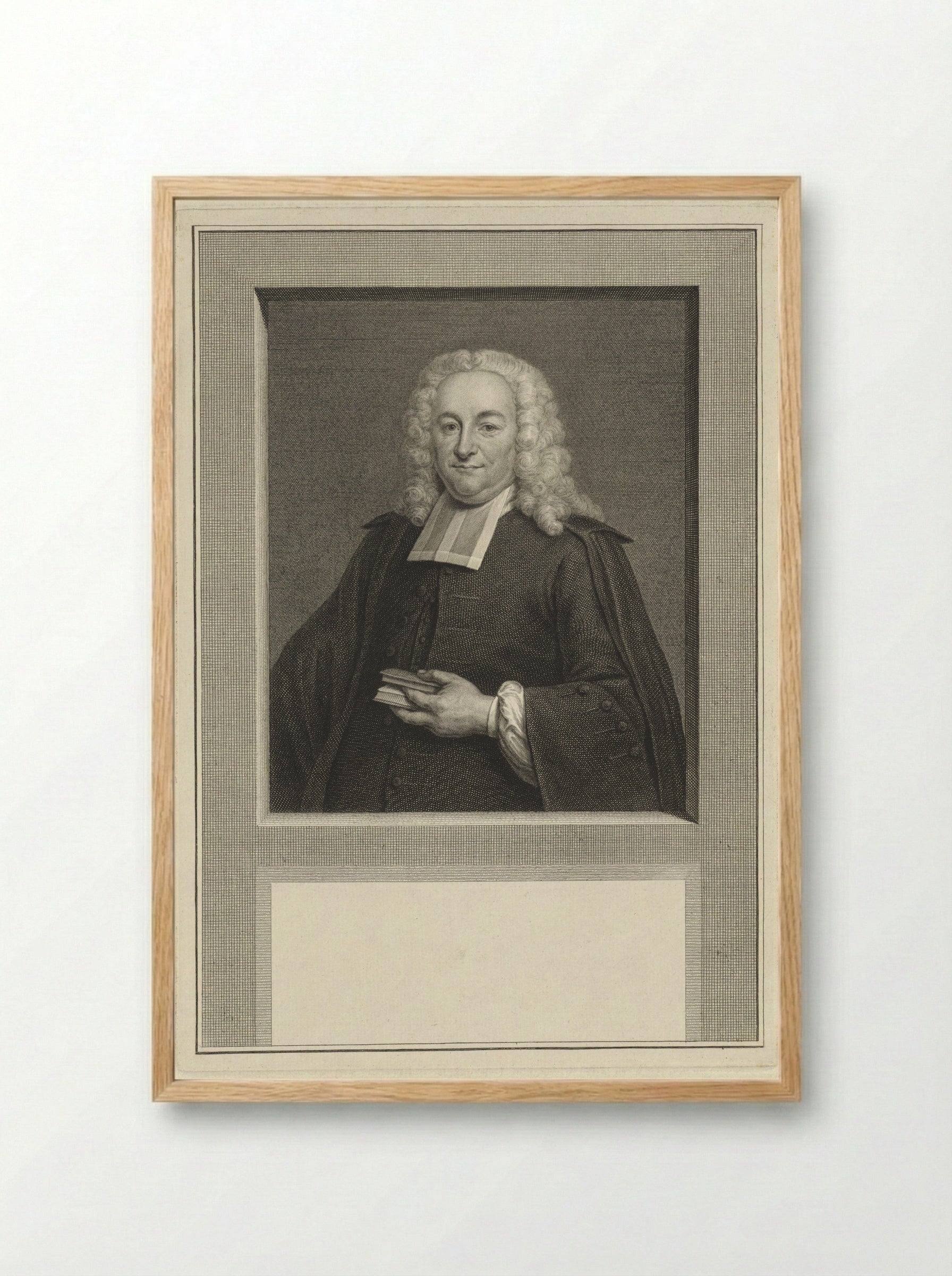 Portret van Jacobus de Groot - Pieter Tanjé - Framed Print Wood