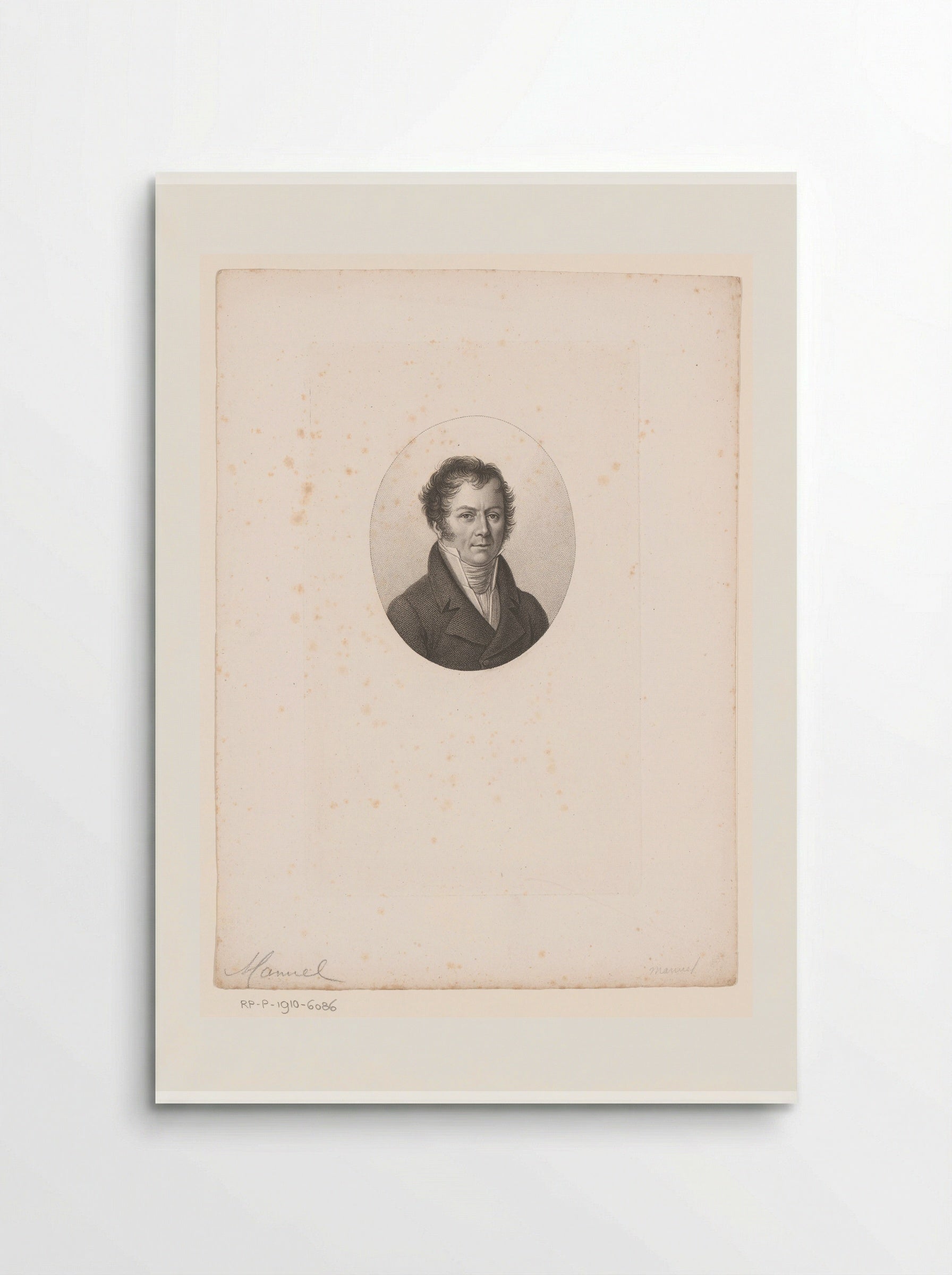 Portret van Jacques-Antoine Manuel - Ambroise Tardieu - Poster