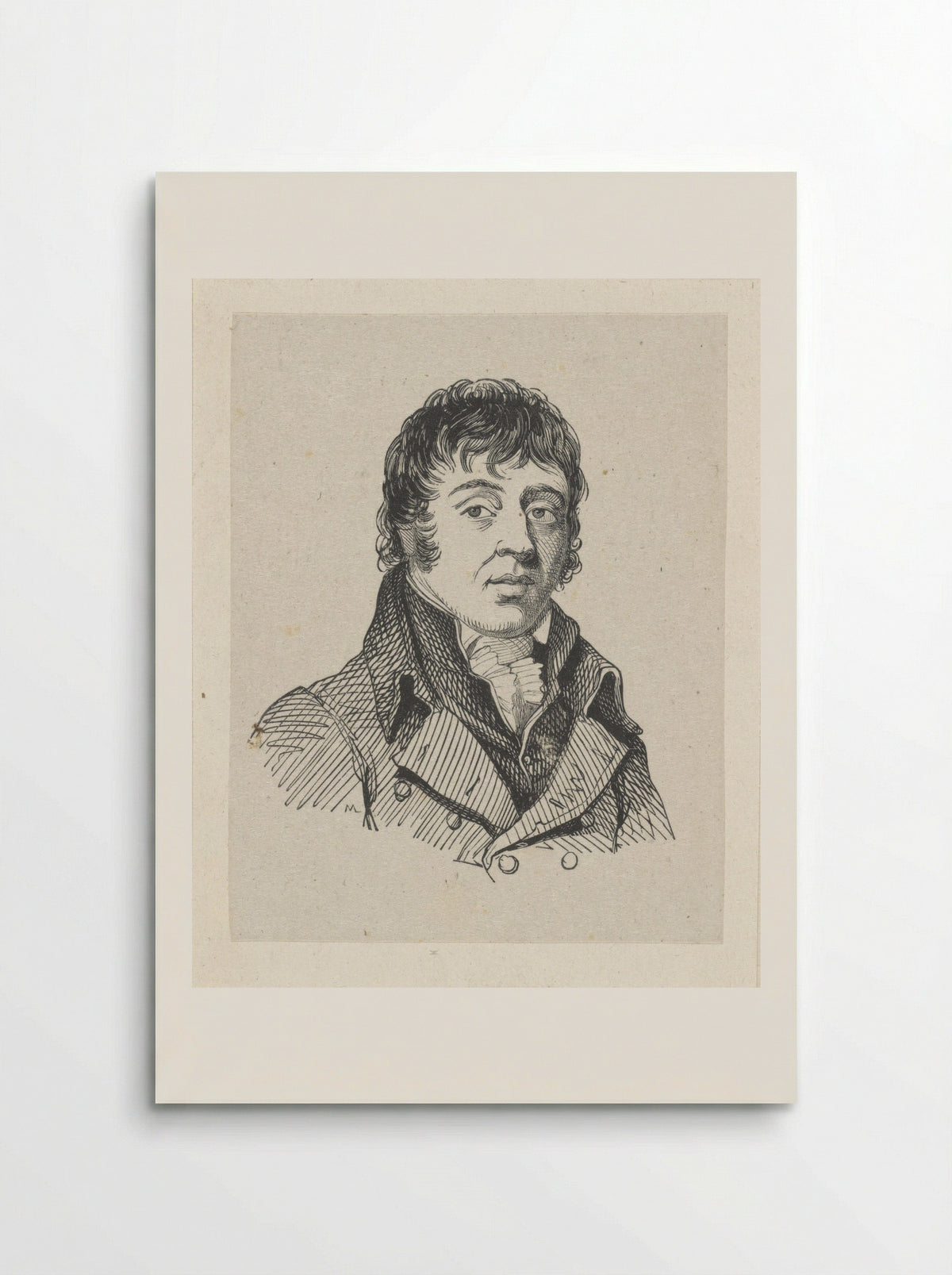Portret van Jacques Jordaens - Martinus Schouman - Poster