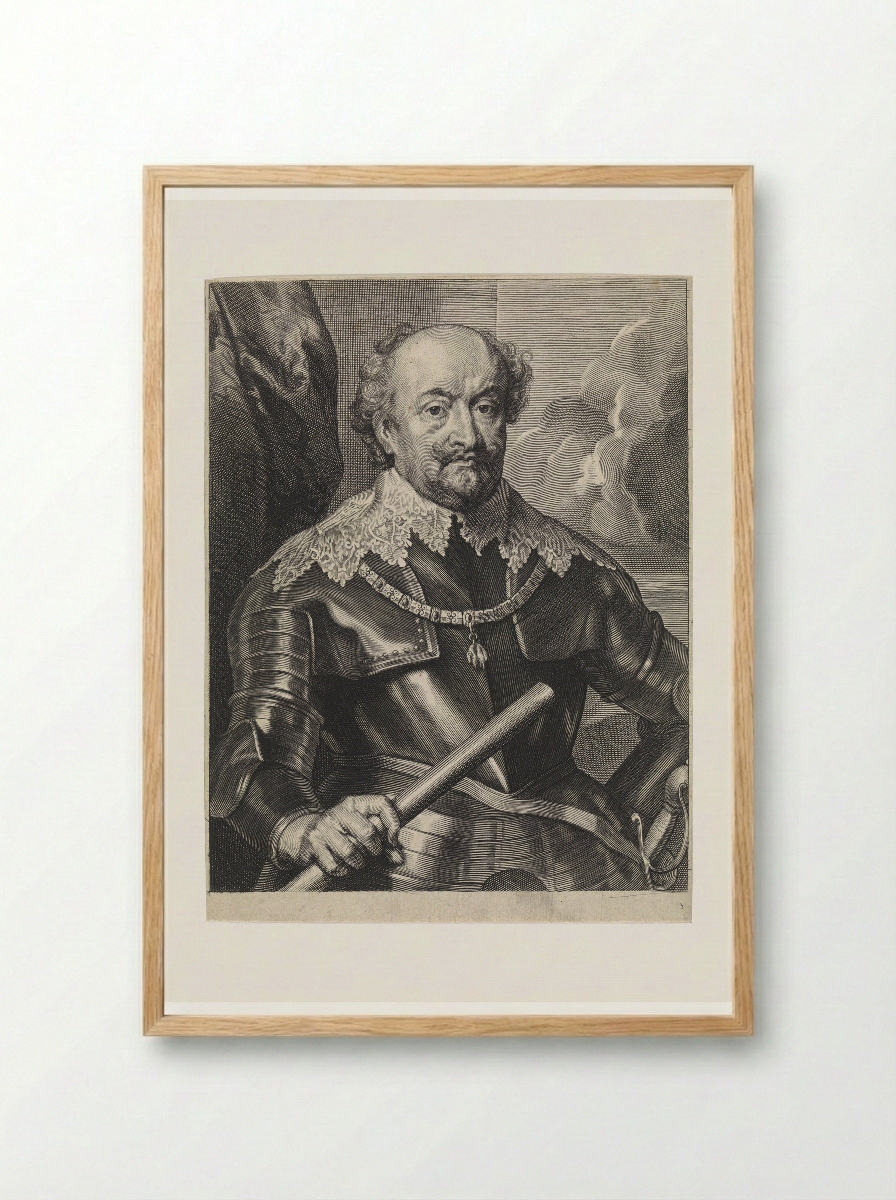 Portret van Jan de Jongste - Paulus Pontius - Framed Print Wood