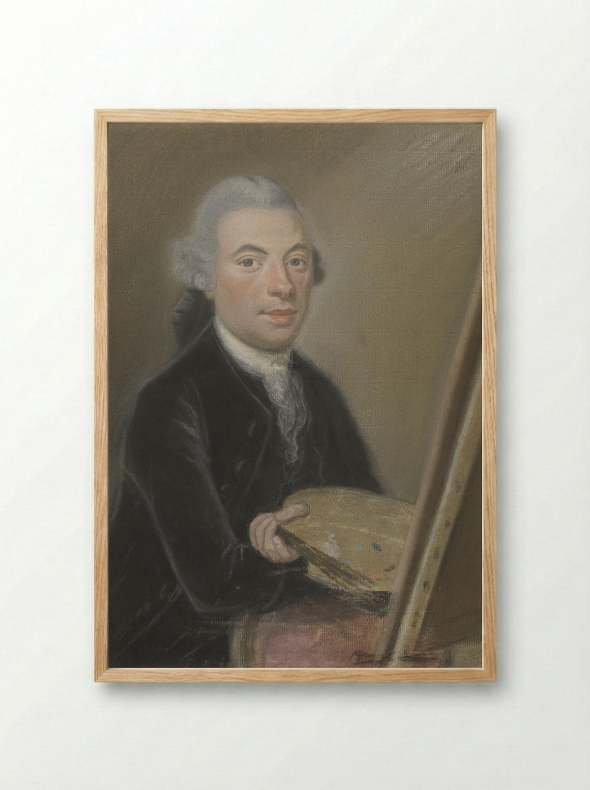 Portret van Jan van Os - Pieter Frederik de la Croix - Framed Print Wood