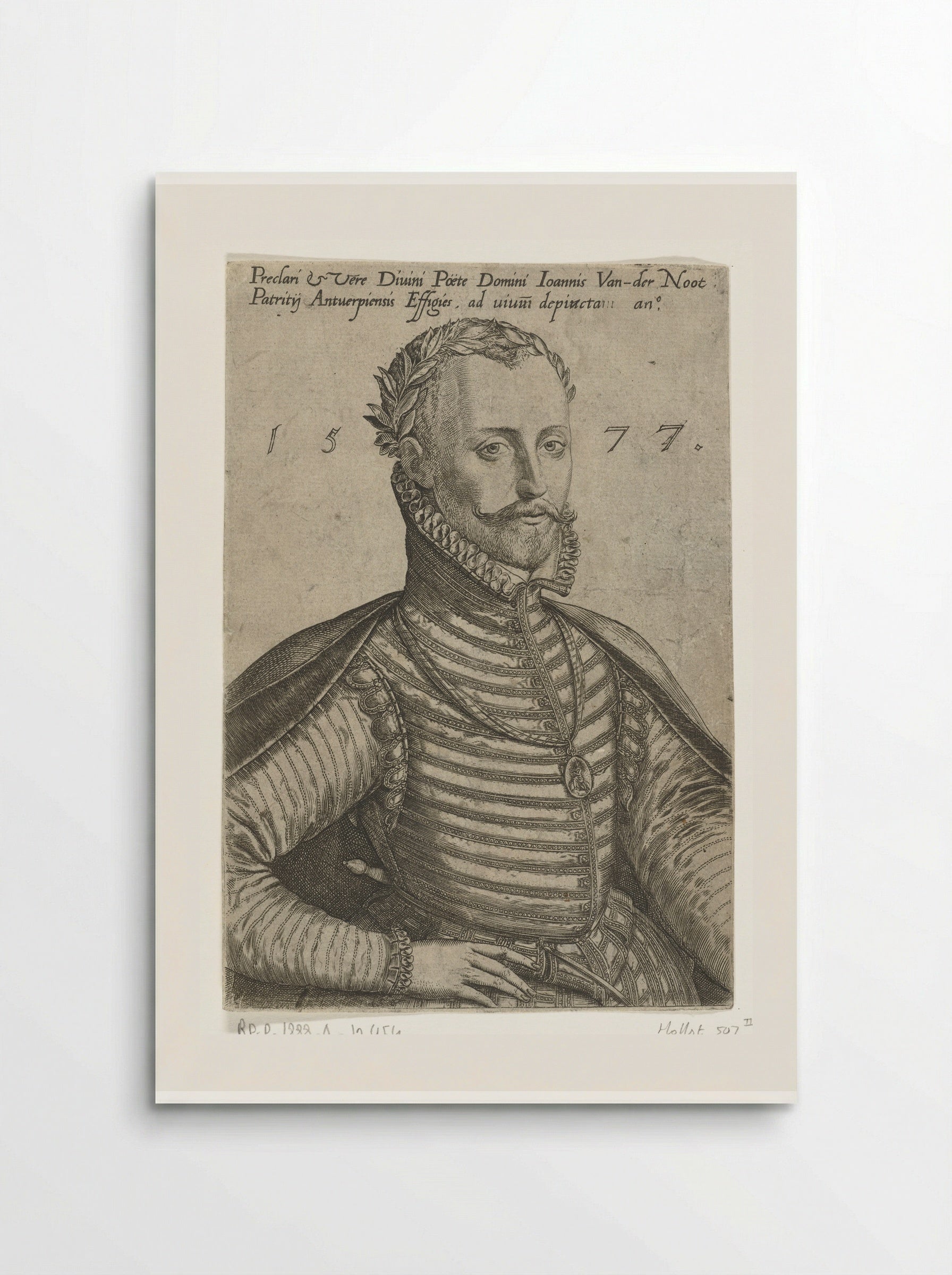 Portret van Jan van der Noot - Abraham de Bruyn - Poster