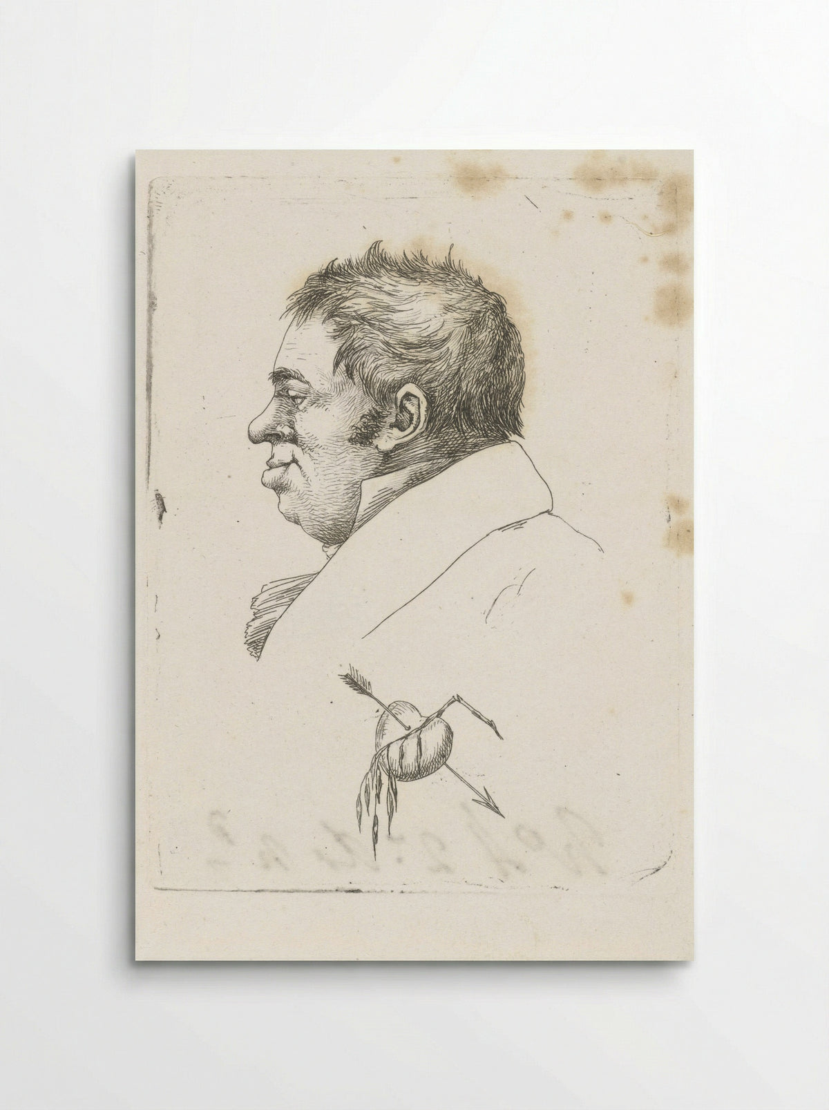 Portret van Jantje de Wit - Jean Zacherie Mazel - Poster