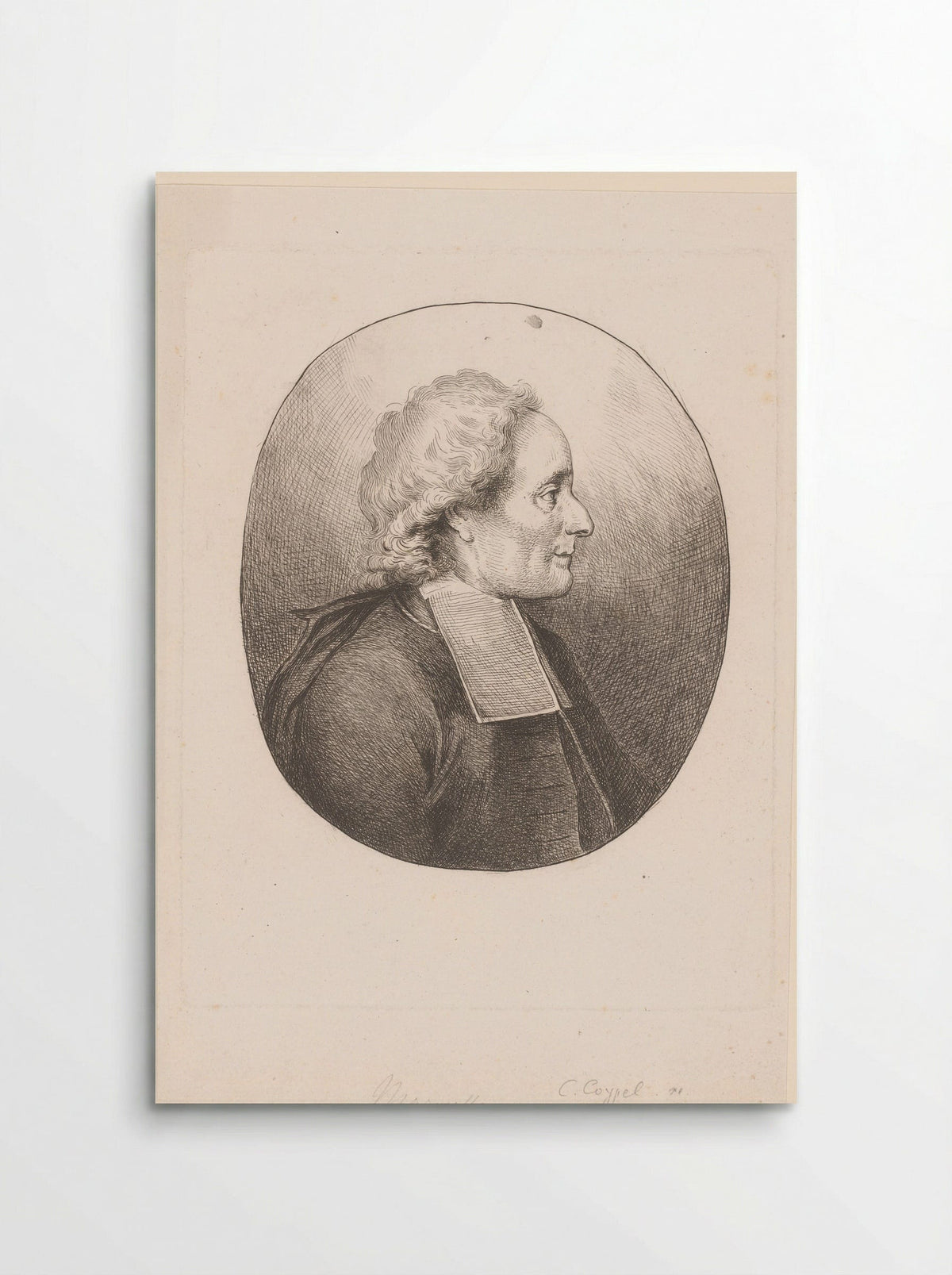 Portret van Jean Antoine de Maroulle - Charles-Antoine Coypel - Poster