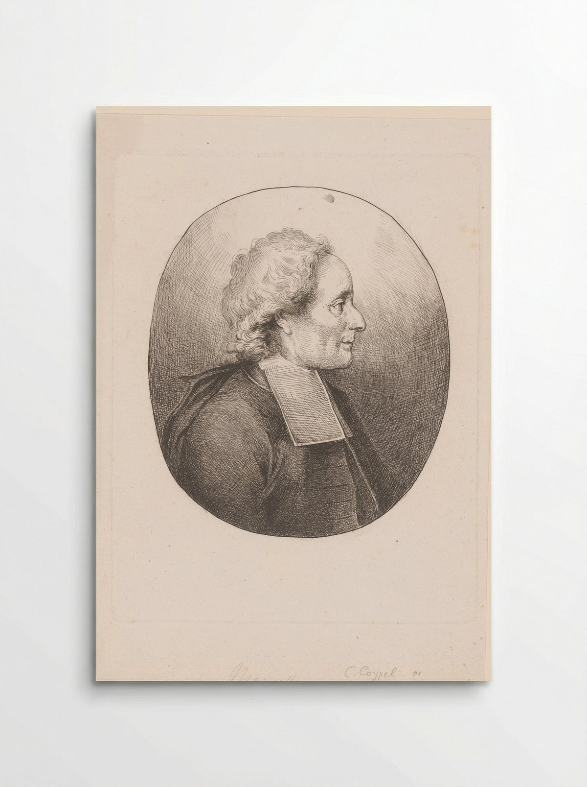 Portret van Jean Antoine de Maroulle - Charles-Antoine Coypel - Poster