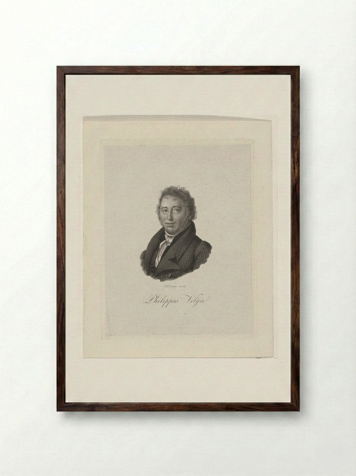 Portret van Jean Pierre Bachasson, hertog van Montalivet - Philippus Velijn - Framed Print Dark Wood