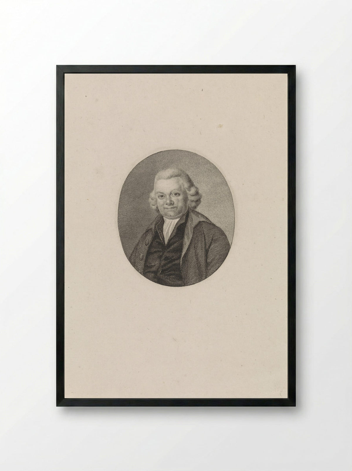 Portret van Jeronimo de Bosch - Reinier Vinkeles - Framed Print Black
