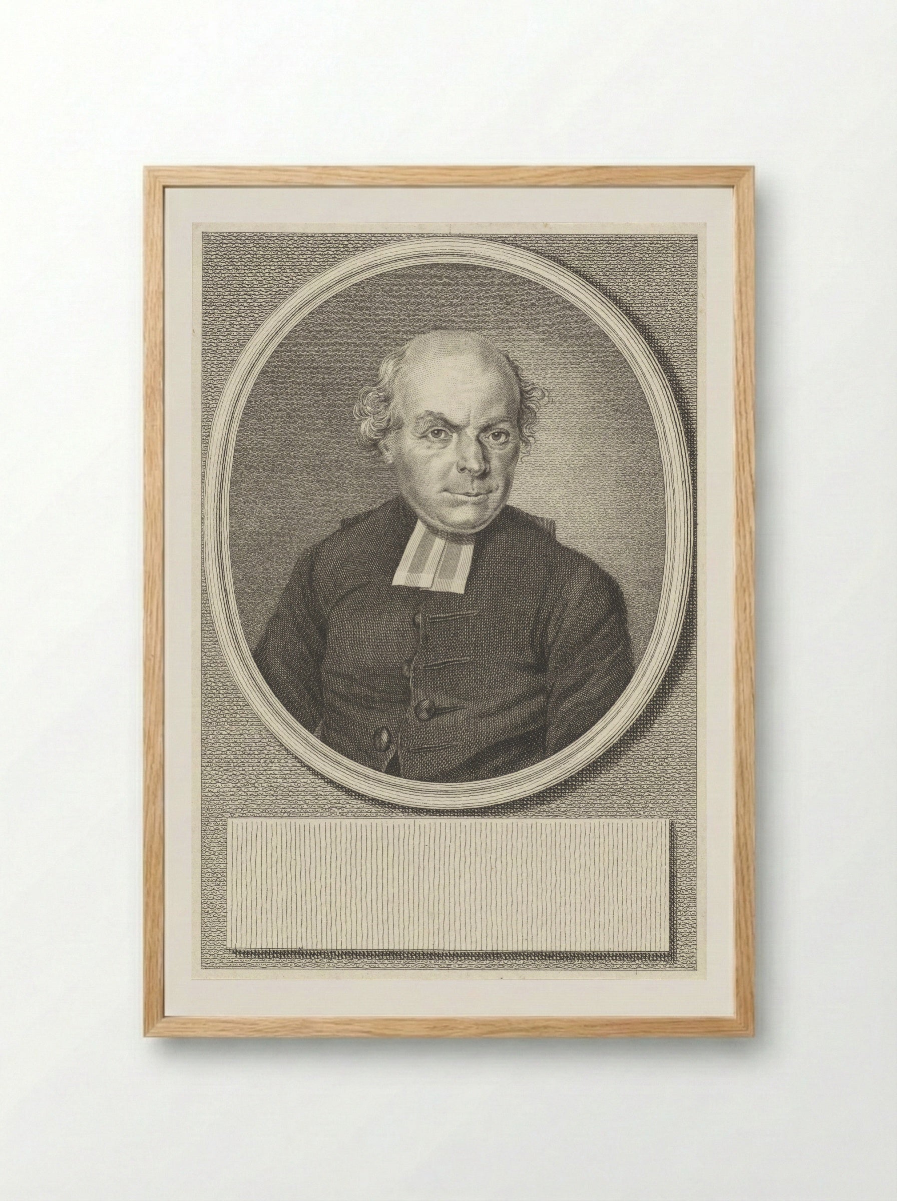 Portret van Joannes Claessen - Reinier Vinkeles (I) - Framed Print Wood