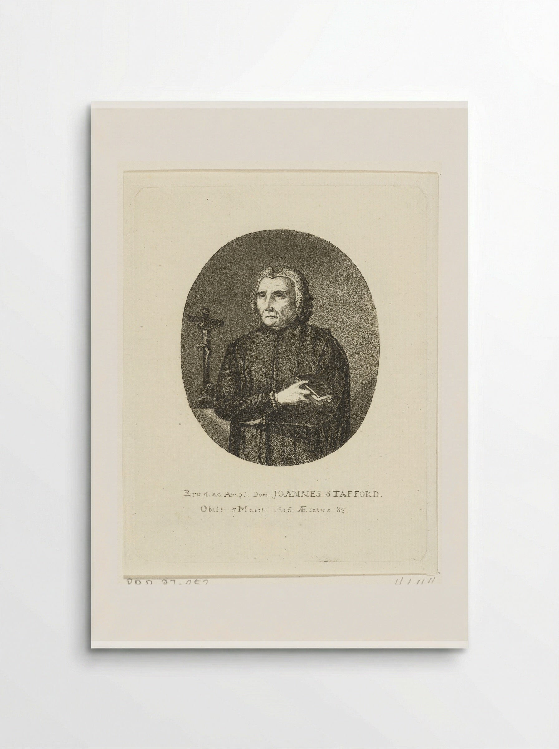 Portret van Joannes Stafford - Ernst Willem Jan Bagelaar - Poster