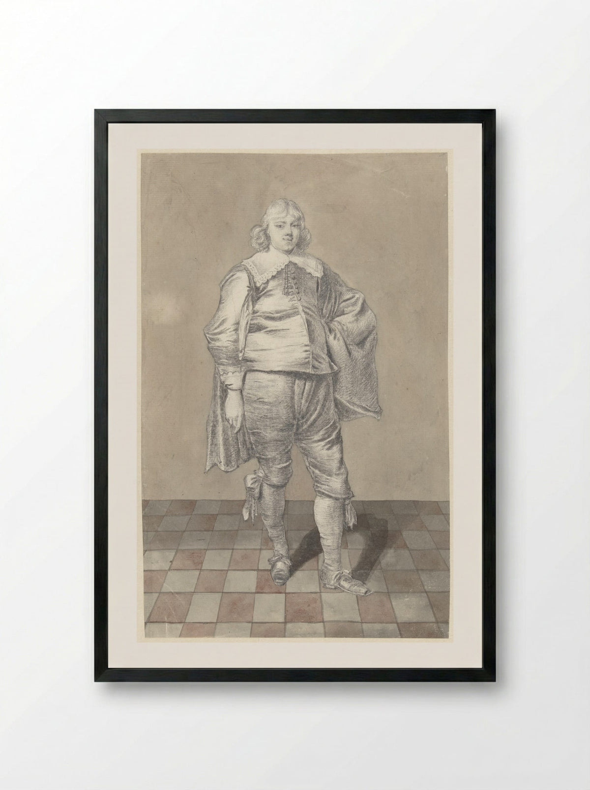 Portret van Johan Pieters Reael - Jacobus Versteegen - Framed Print Black