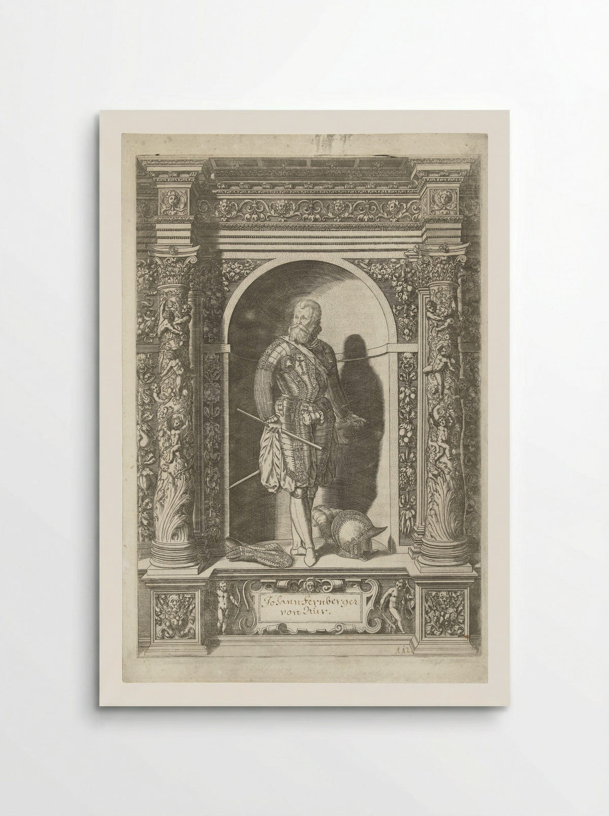 Portret van Johann Fernberger von Aur - Dominicus Custos - Poster