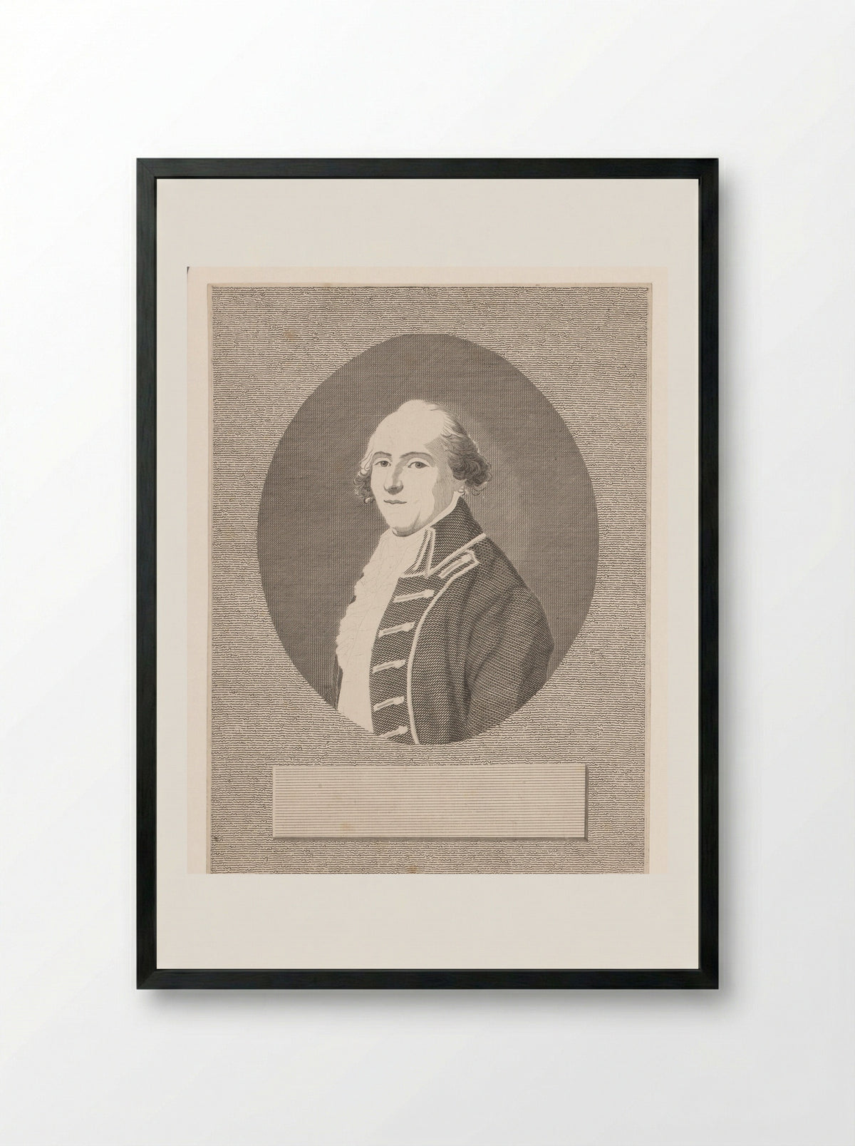 Portret van Johann Goercke - Anton Wachsmann - Framed Print Black