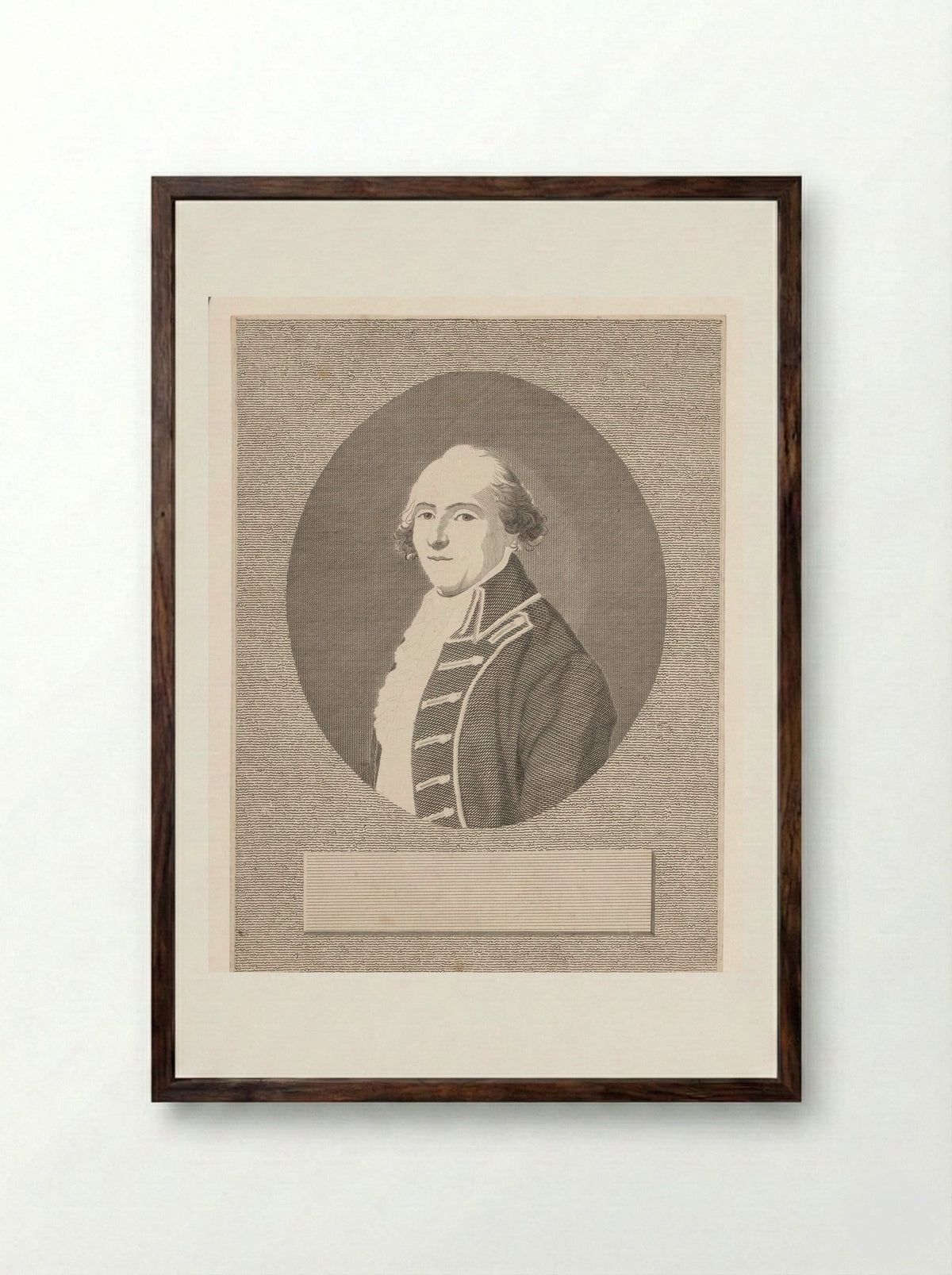 Portret van Johann Goercke - Anton Wachsmann - Framed Print Dark Wood