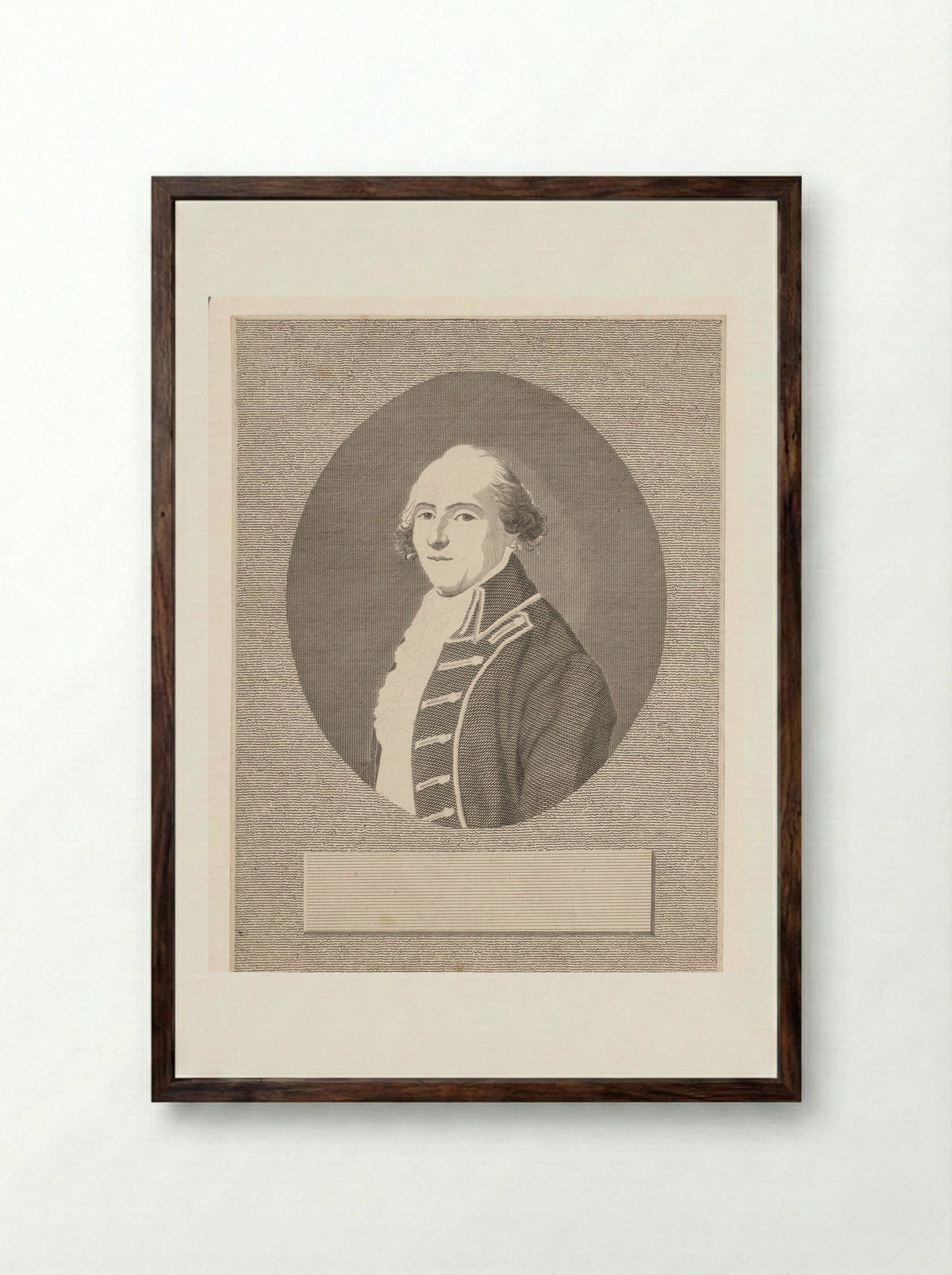 Portret van Johann Goercke - Anton Wachsmann - Framed Print Dark Wood