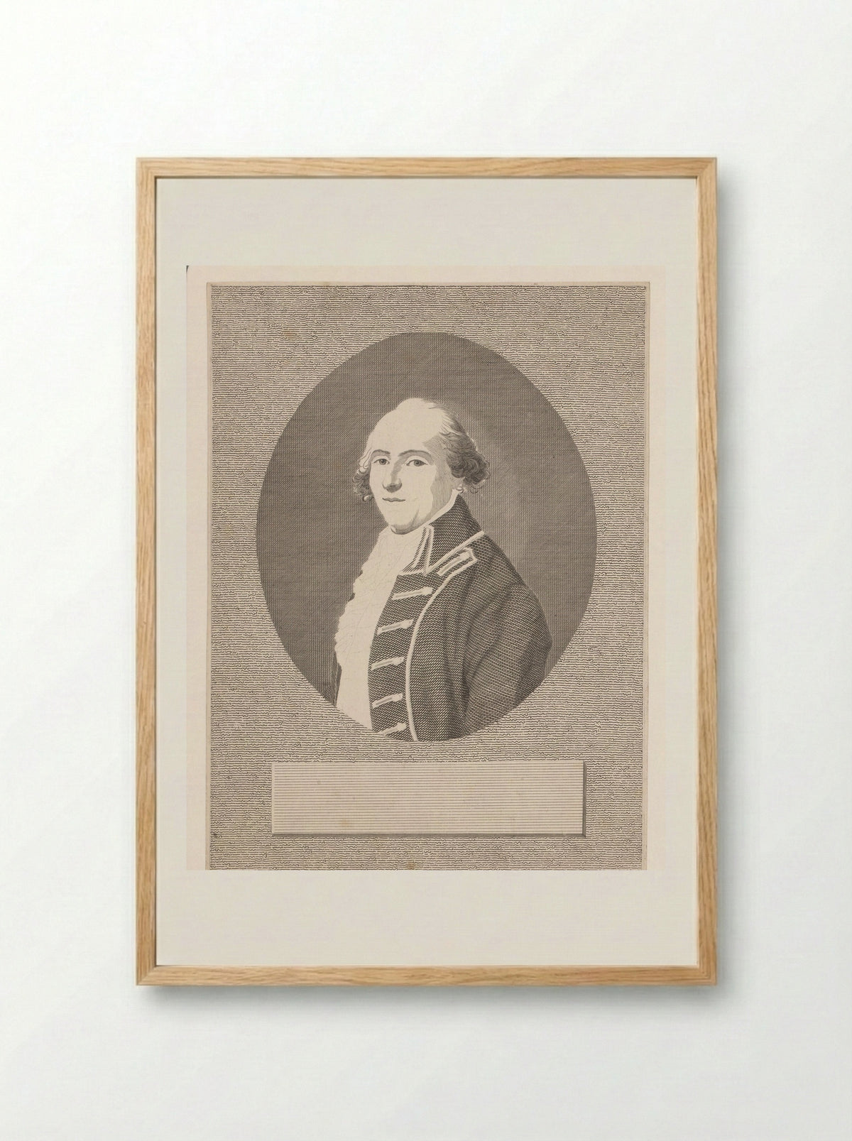 Portret van Johann Goercke - Anton Wachsmann - Framed Print Wood