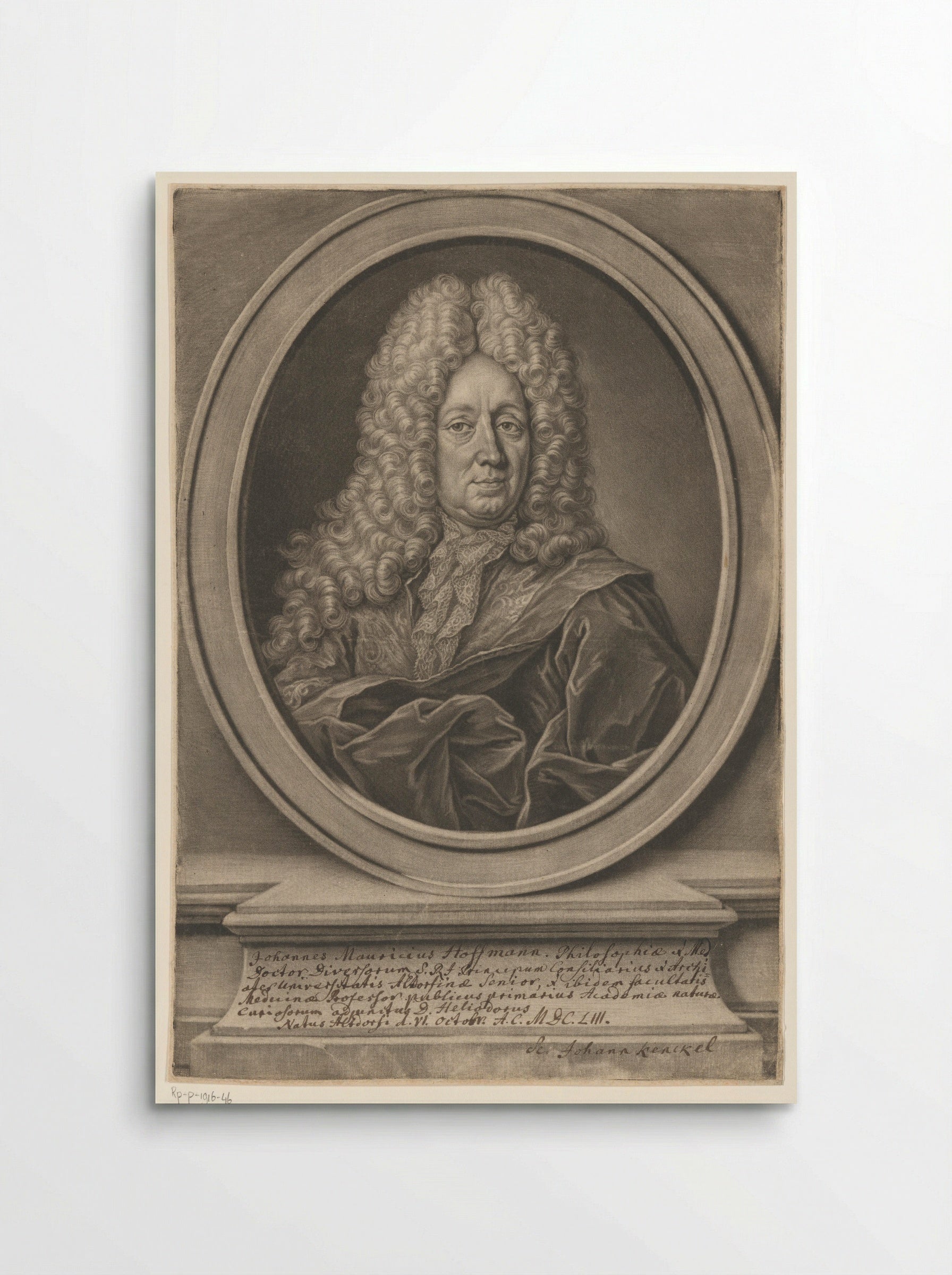Portret van Johann Moritz Hoffmann - Christoph Weigel - Poster