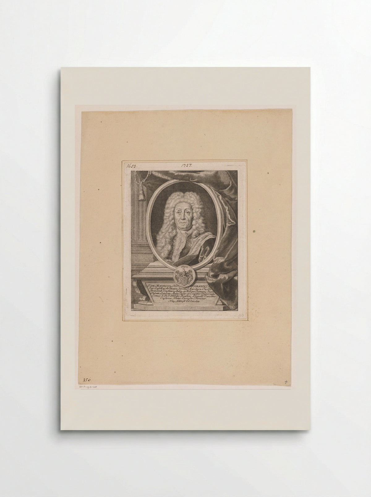 Portret van Johann Moritz Hoffmann - Georg Lichtensteger - Poster
