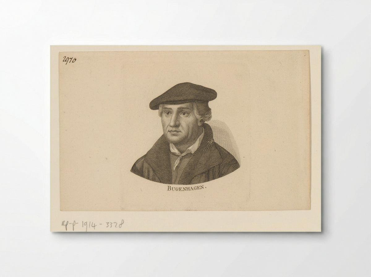 Portret van Johannes Bugenhagen - Ernst Ludwig Riepenhausen - Poster
