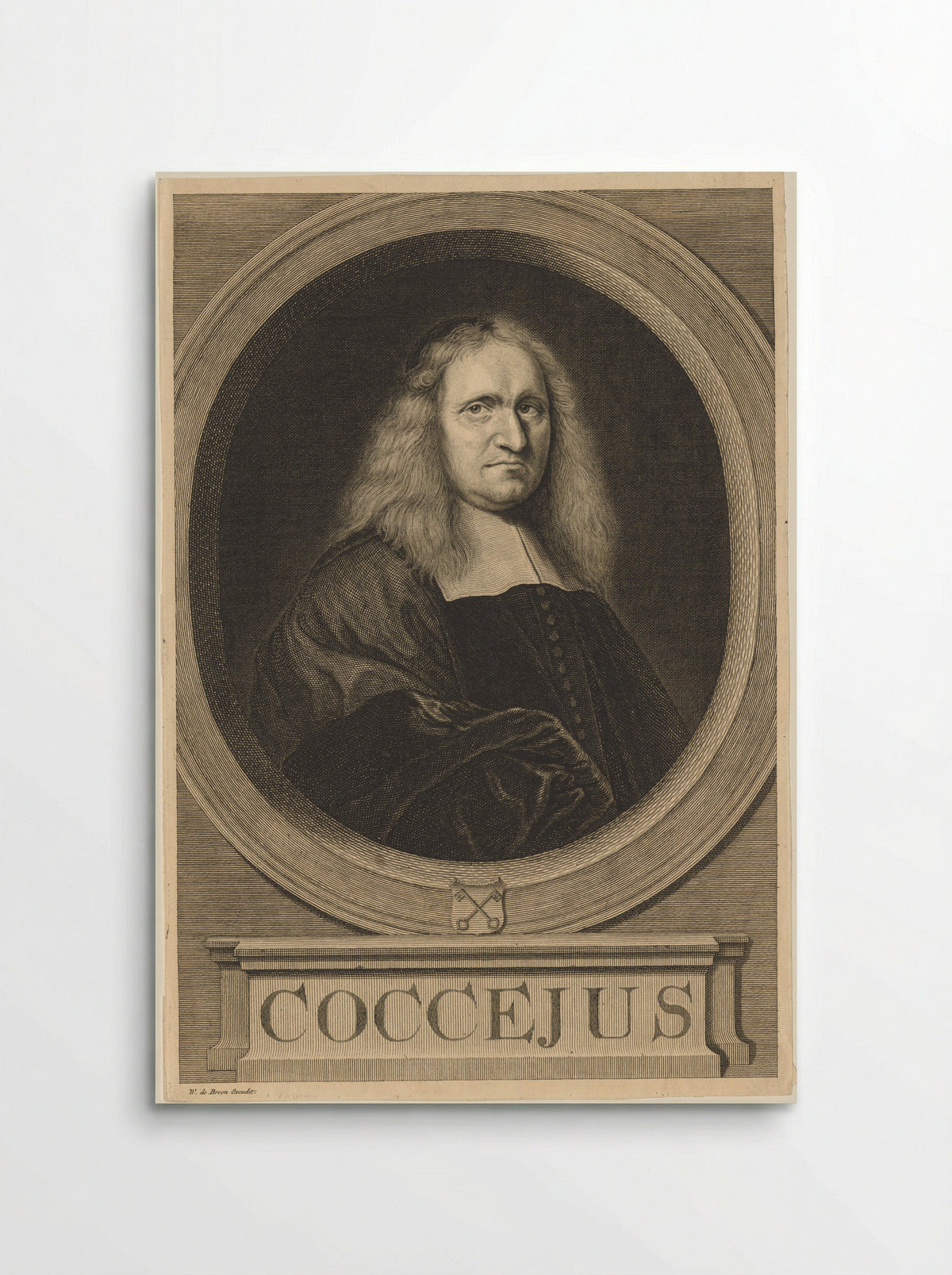 Portret van Johannes Cocceius - Willem de Broen - Poster